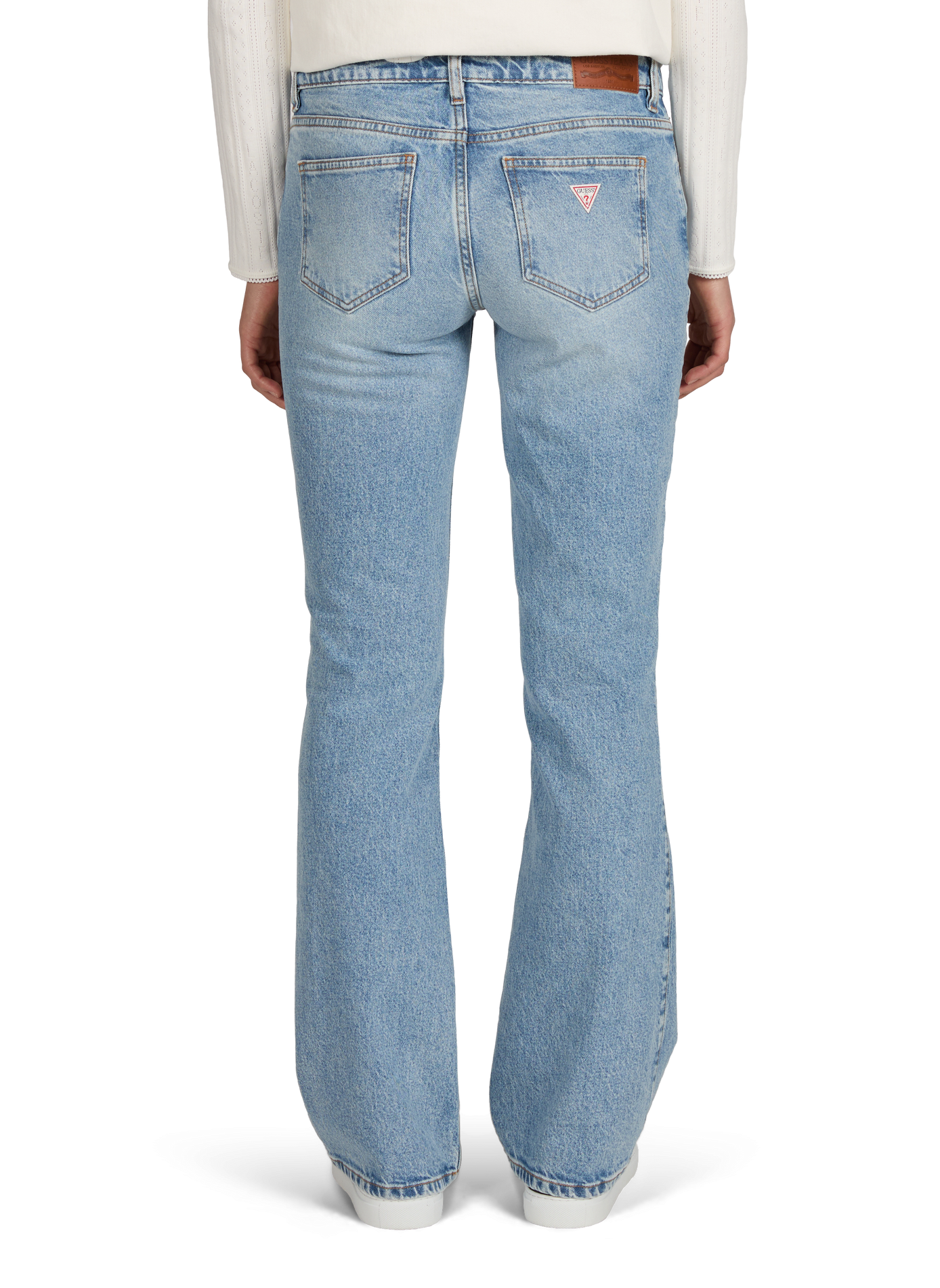 Bootcut jeans in mixed cotton GUESS Blue