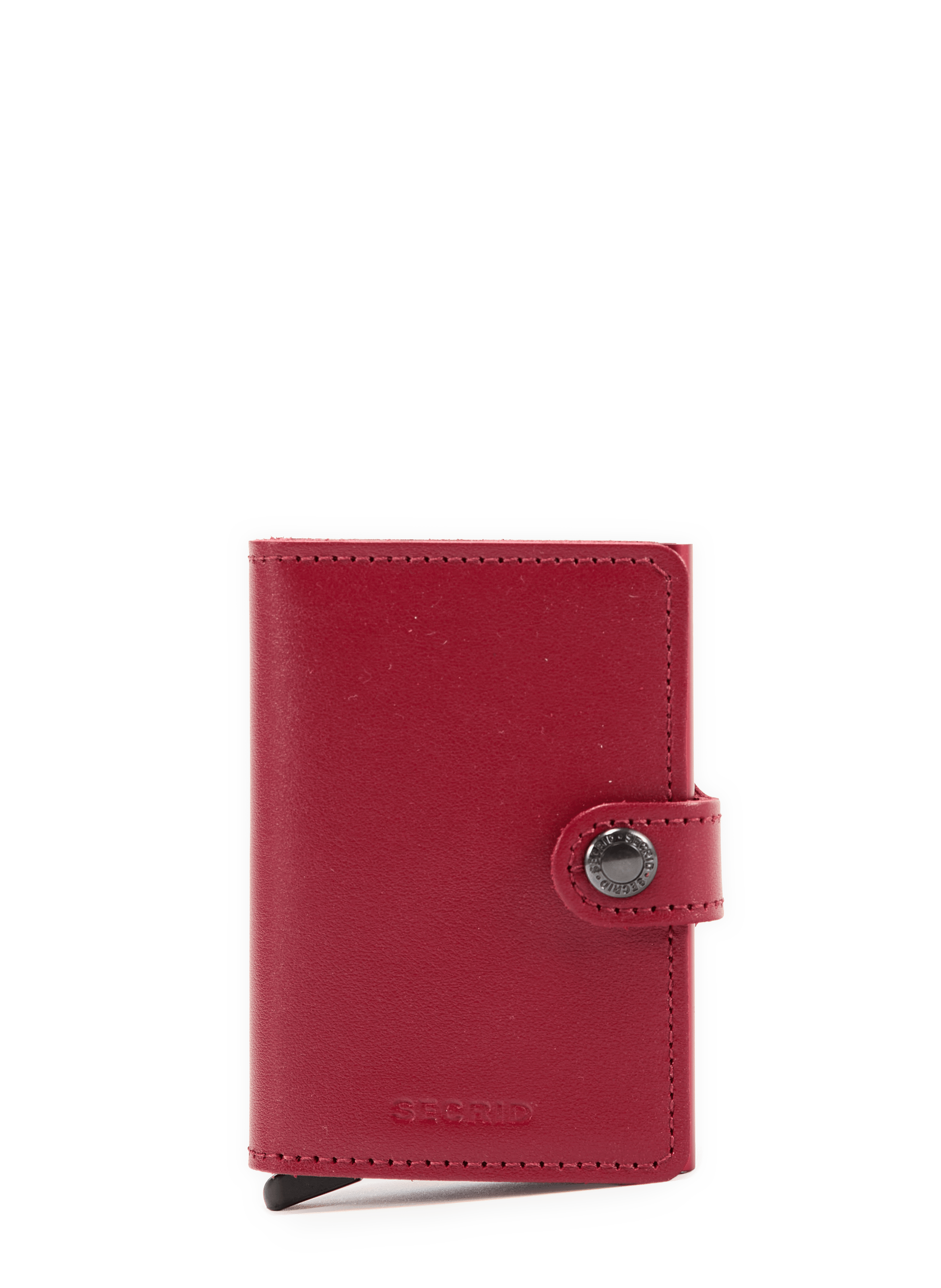 Mixed leather card protector wallet SECRID Red