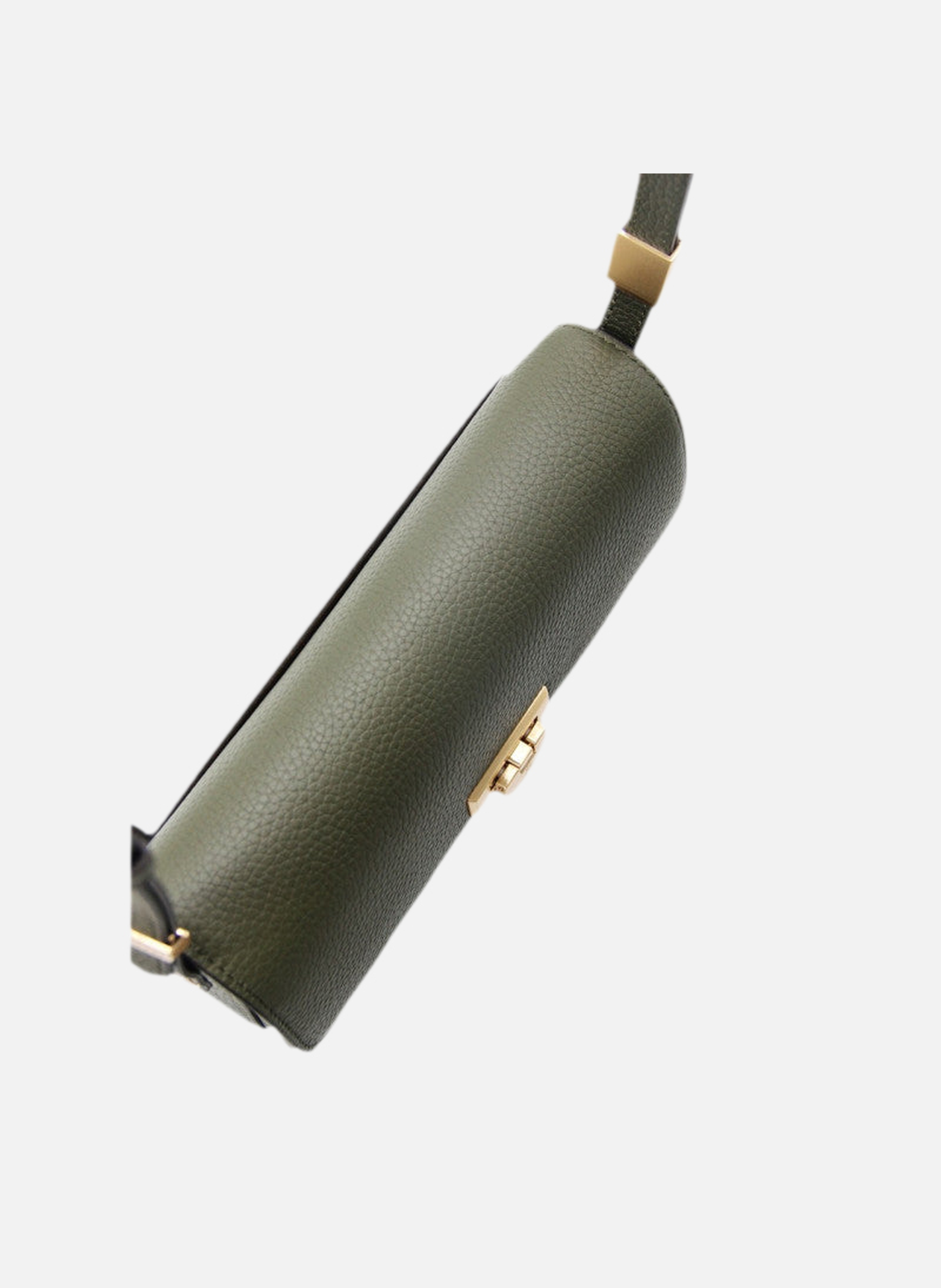 Auteuil | sac porté travers gm en cuir de vachette POURCHET Kaki