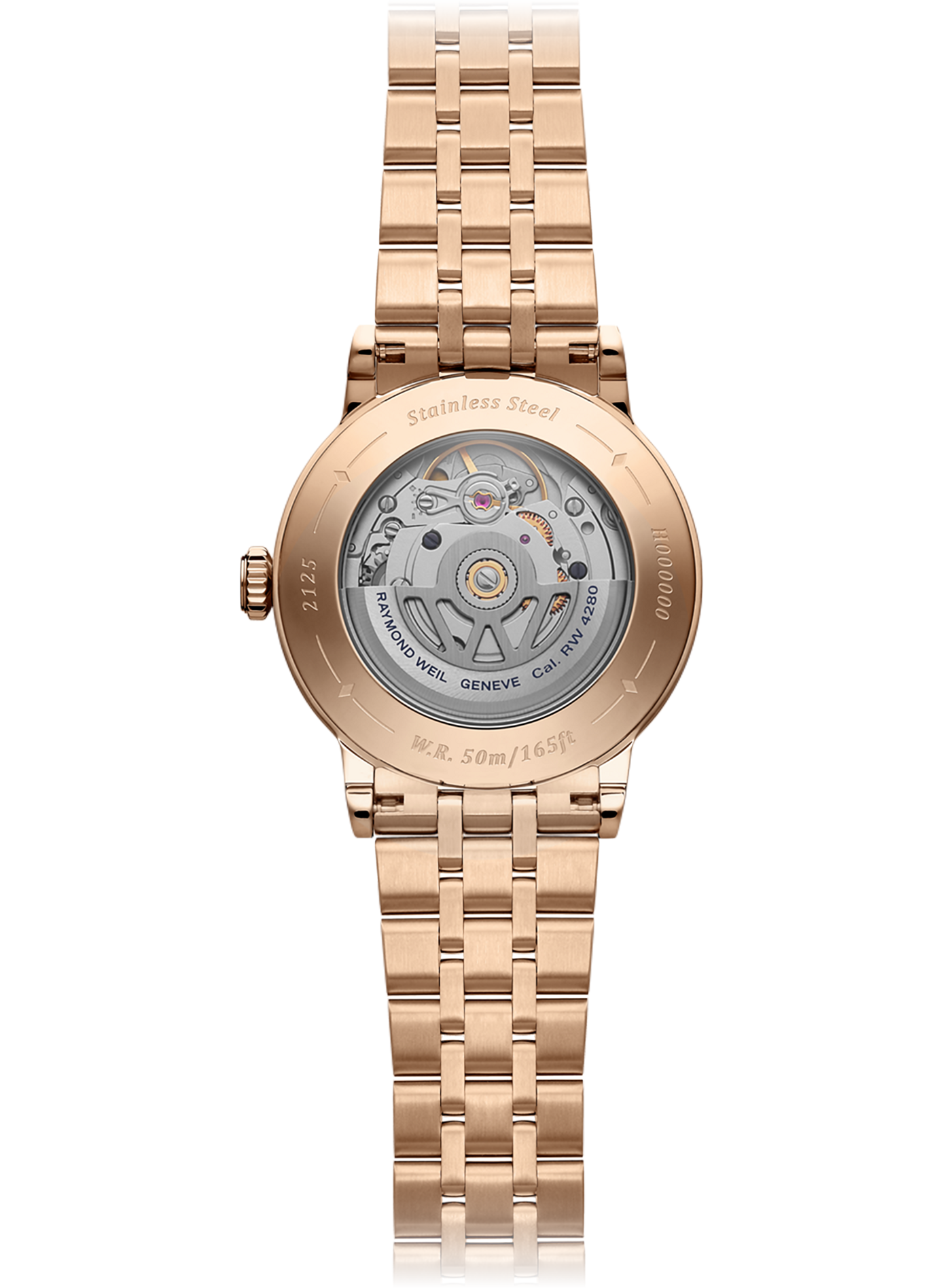 Montre automatique Millesime Central Seconds en cuir RAYMOND WEIL Rouge