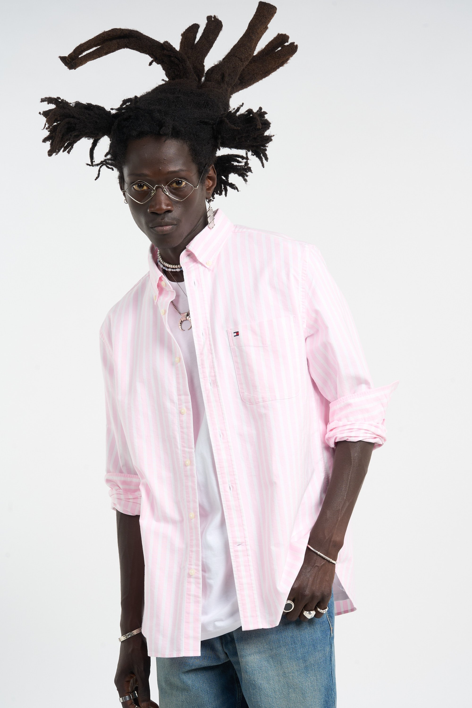 Chemise l/s c-logo CARHARTT WIP Rose