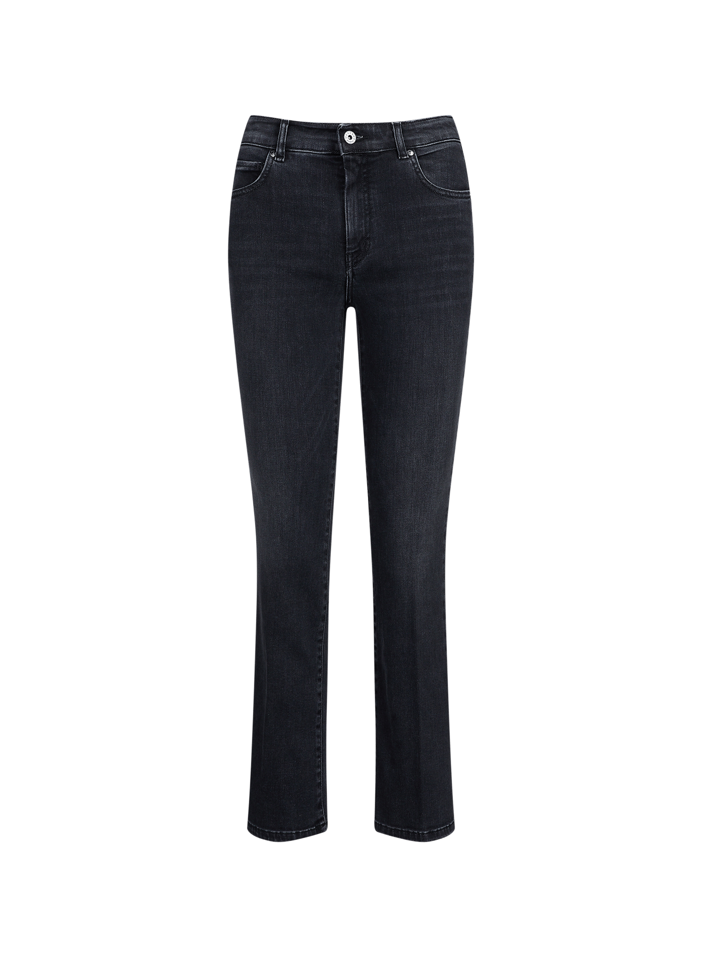 Boot-cut cotton blend jeans MAX MARA WEEK END Black