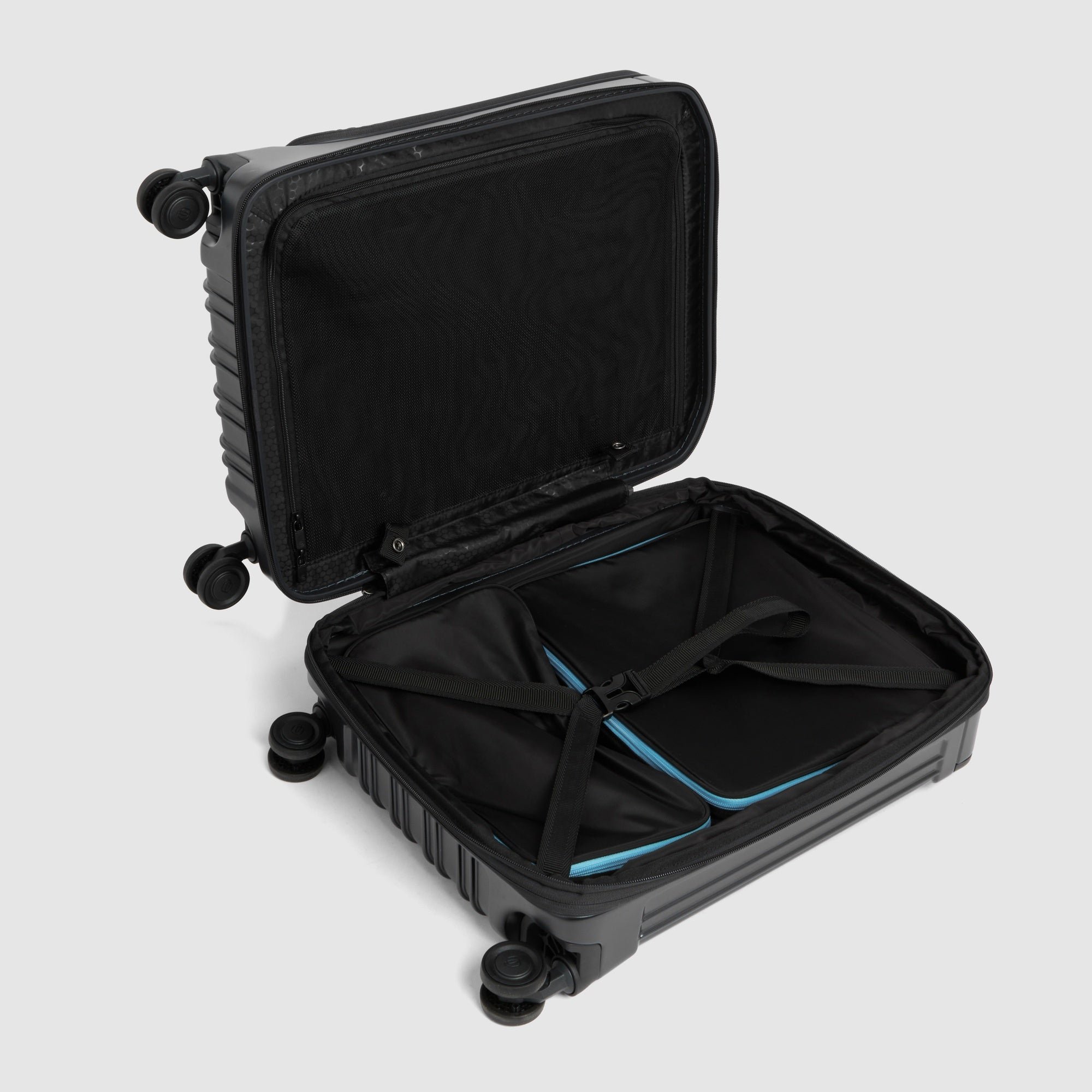 Handbagage voor laptop met twee openingen PIQUADRO Zwart