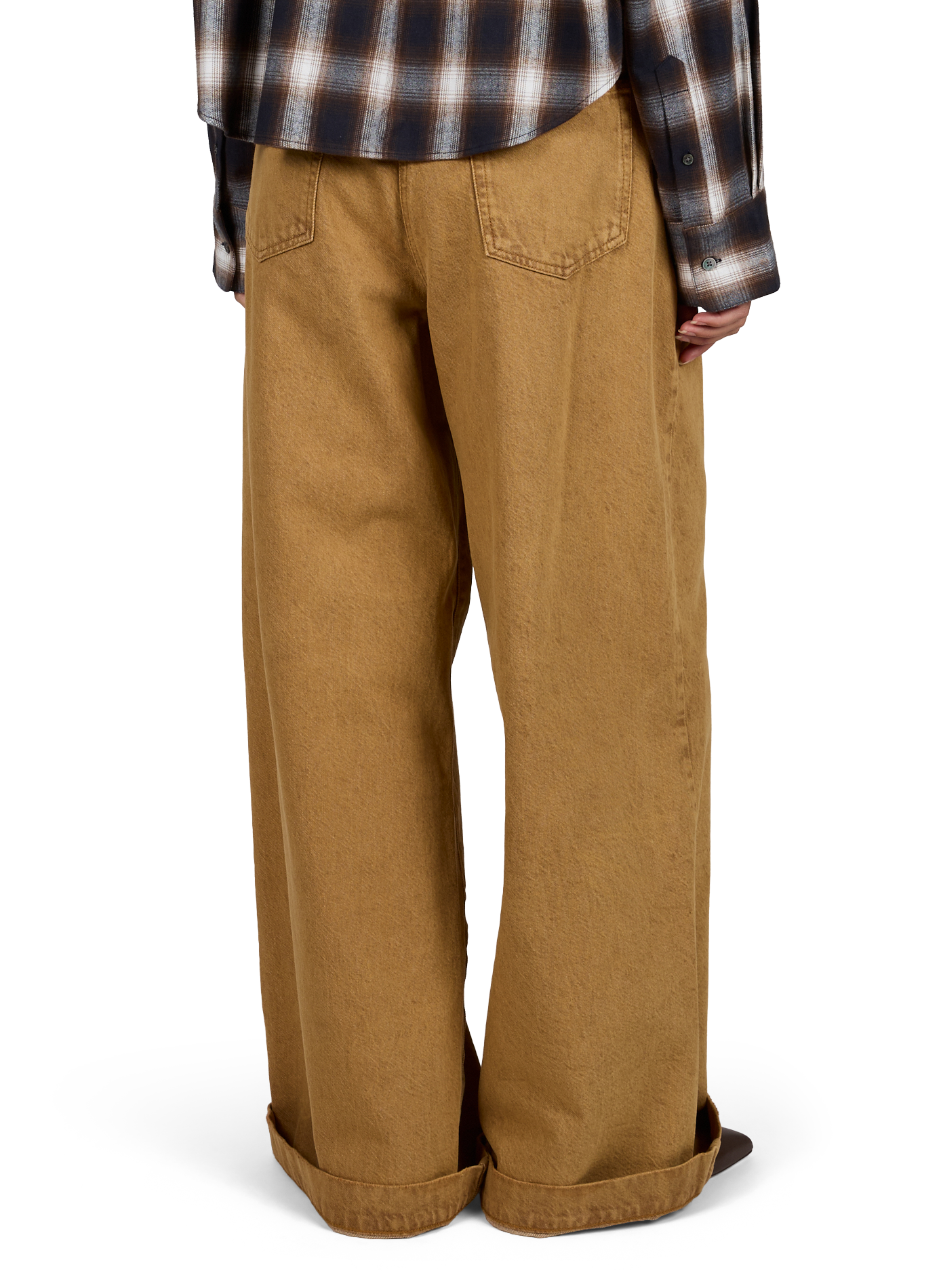 Weite Baumwolljeans BELLEROSE Braun