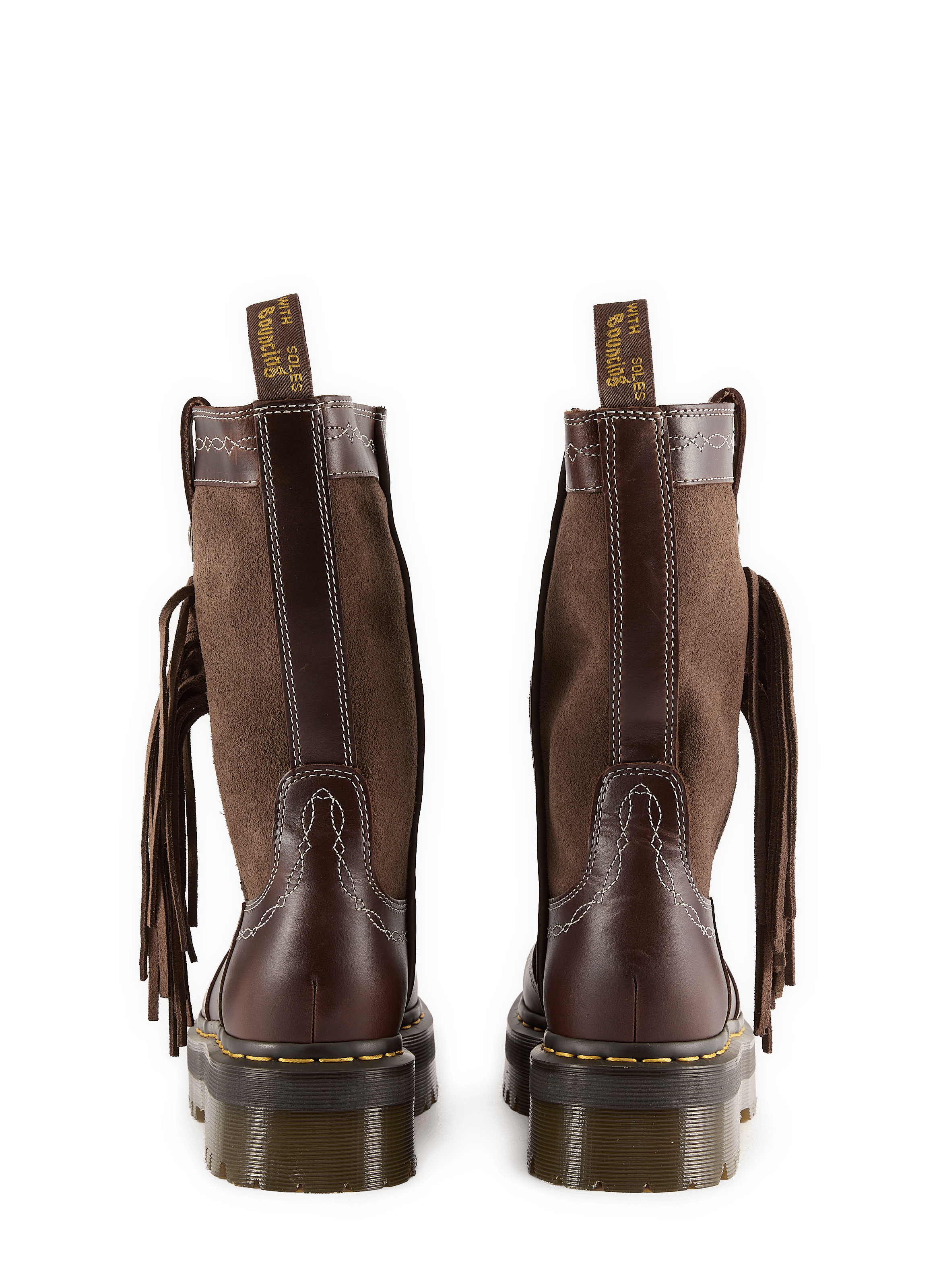 Botas Quad Mid de cuero DR. MARTENS Marrón