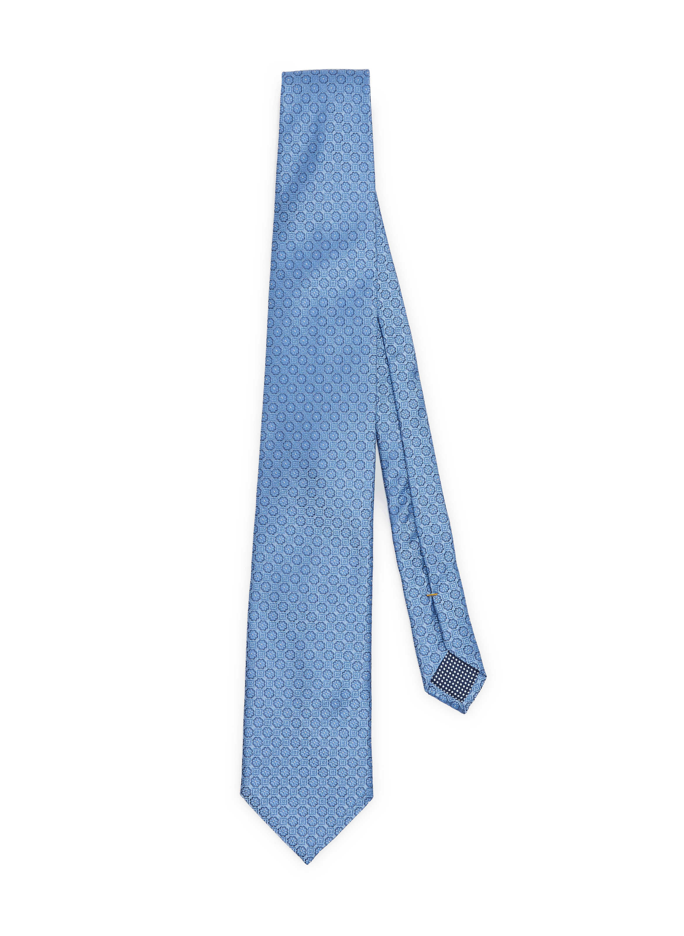 Seidenschlips mit Druck ETON Blau