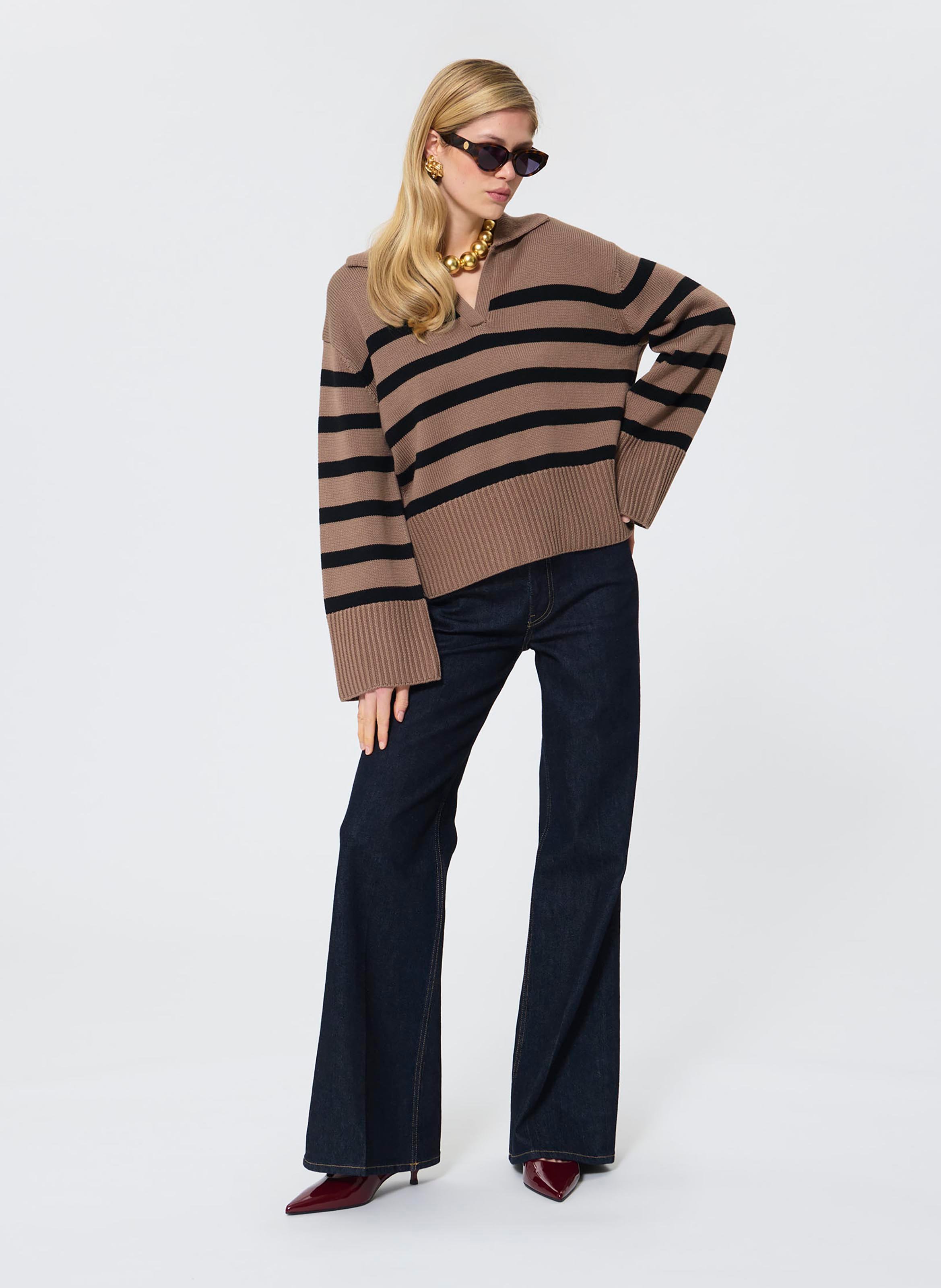 Pull paola TARA JARMON Marron