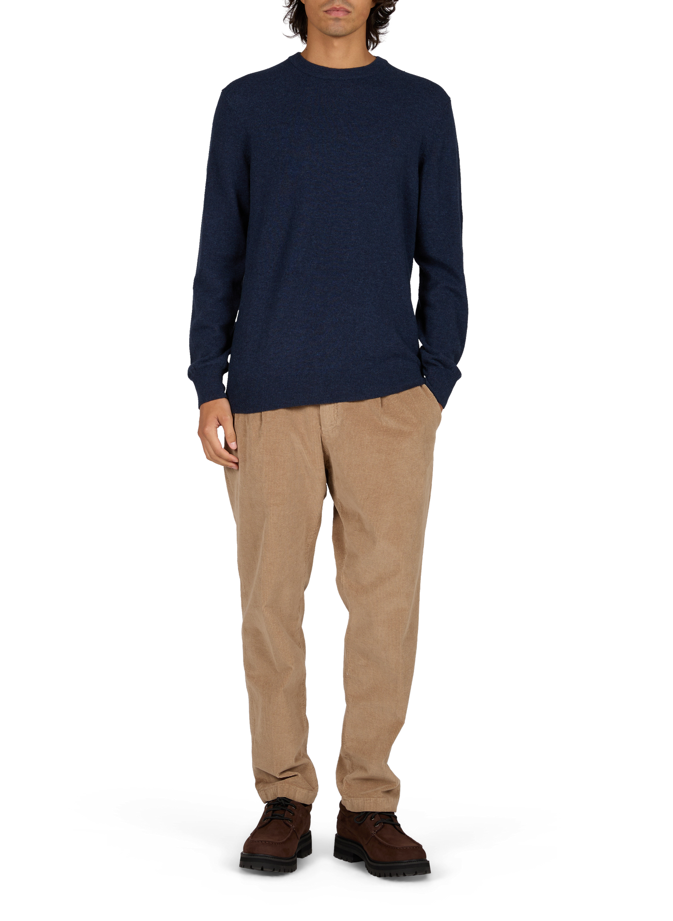 Pull droit en laine mélangée TIMBERLAND Bleu