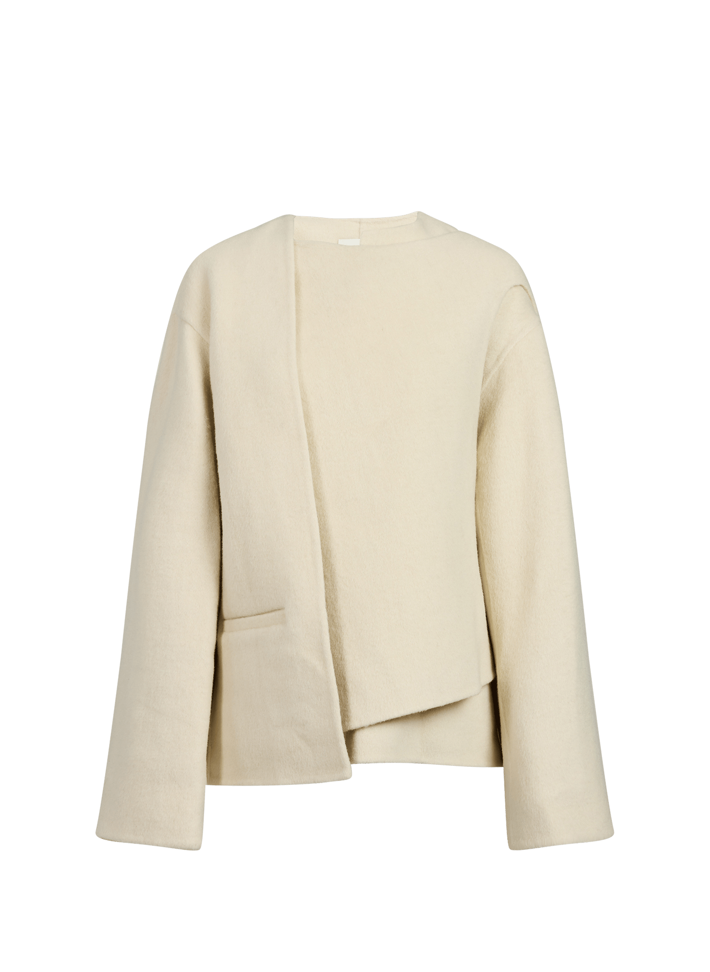 Short Astra coat in wool, alpaca and silk VIKTORIA CHAN Beige