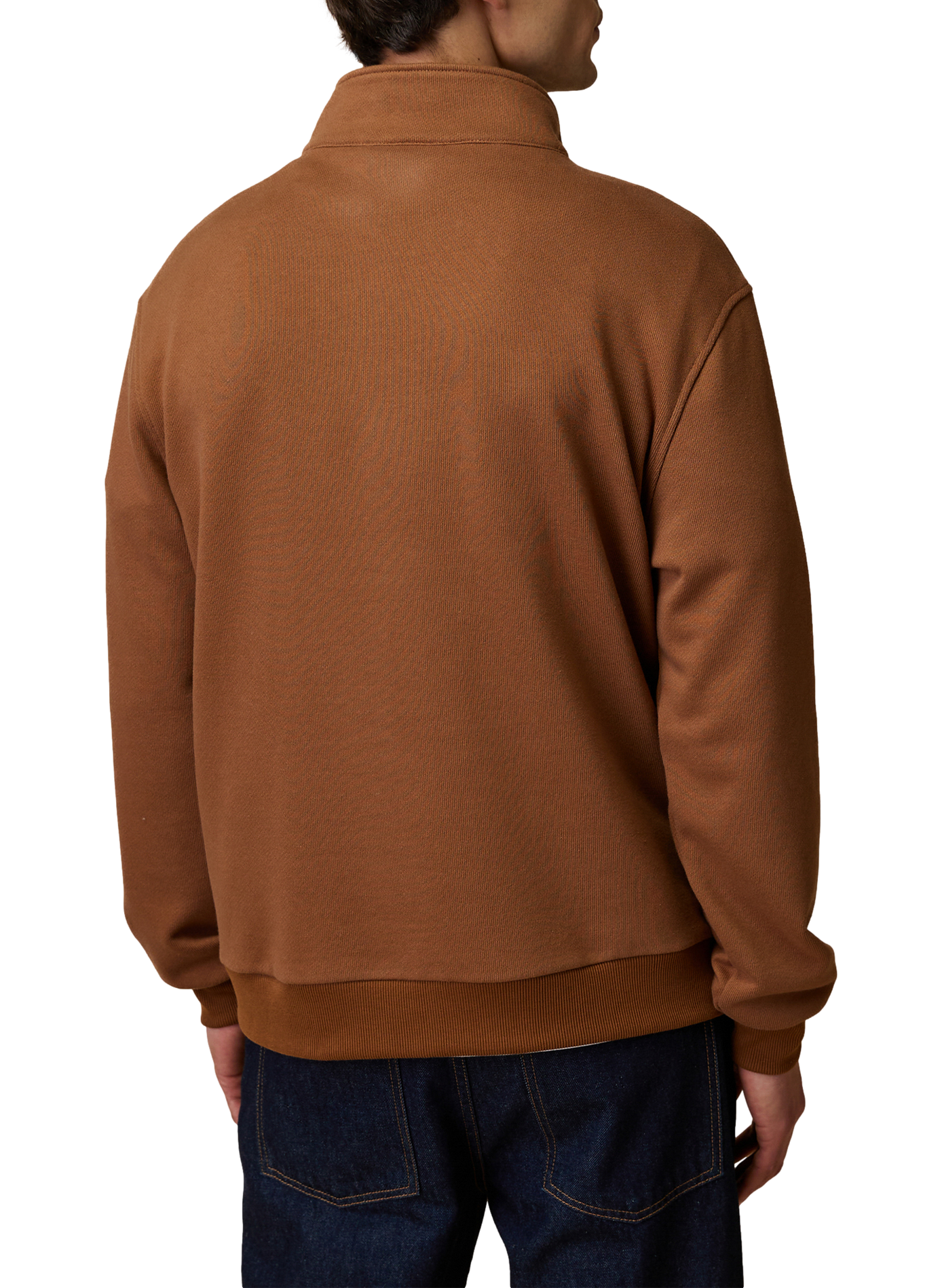 Gerader Sweatshirt mit Stehkragen aus Baumwollmischung FAGUO Braun