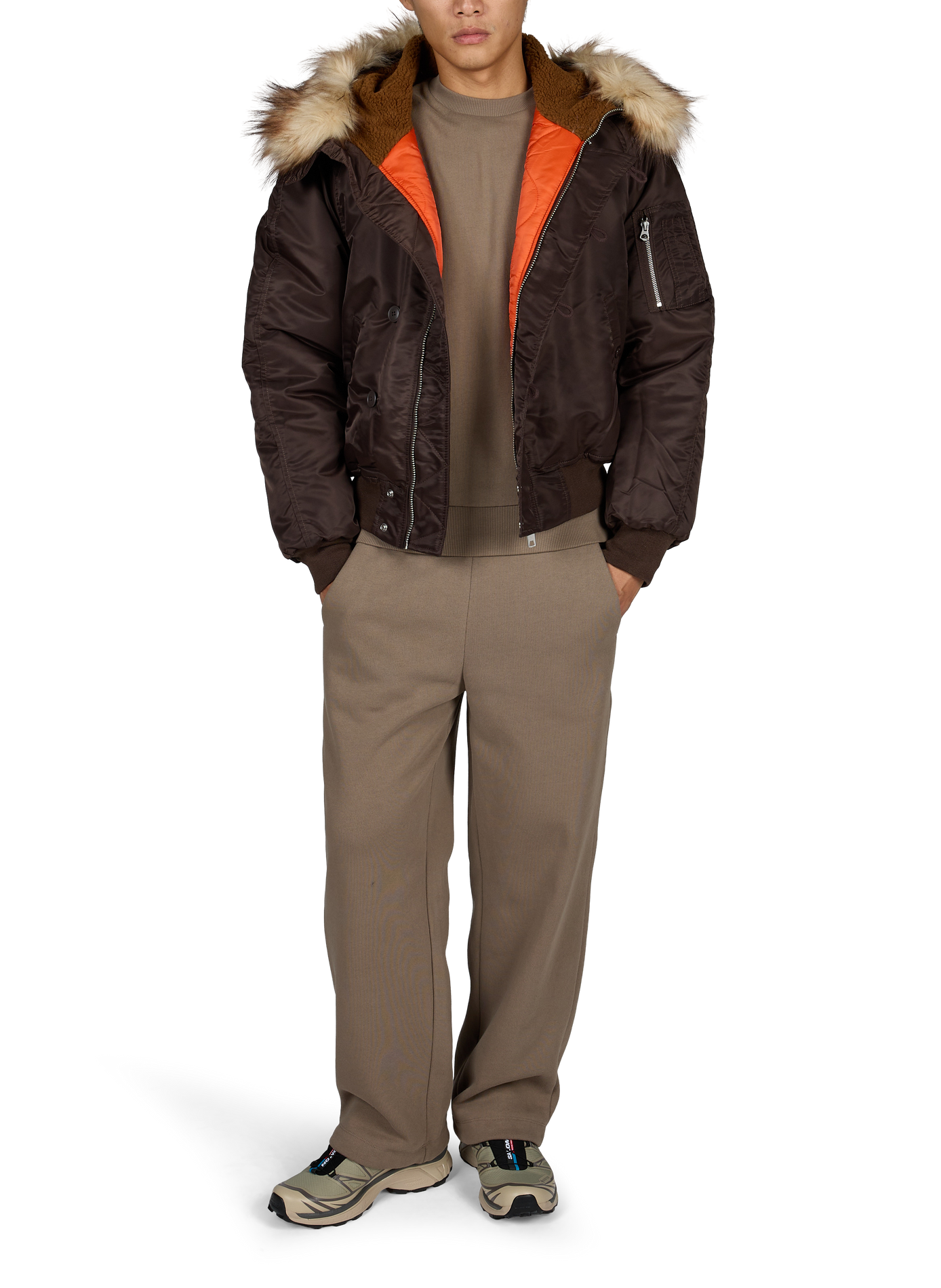 Ruime katoenen sweatshirt PARAJUMPERS Bruin