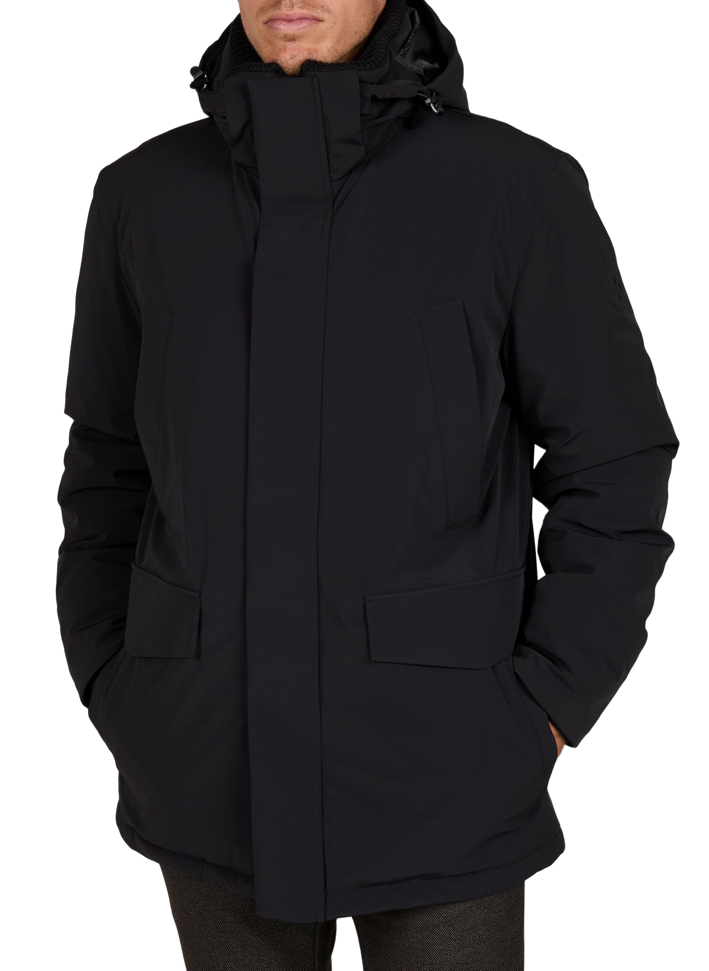 High-Neck Coat STRELLSON Black