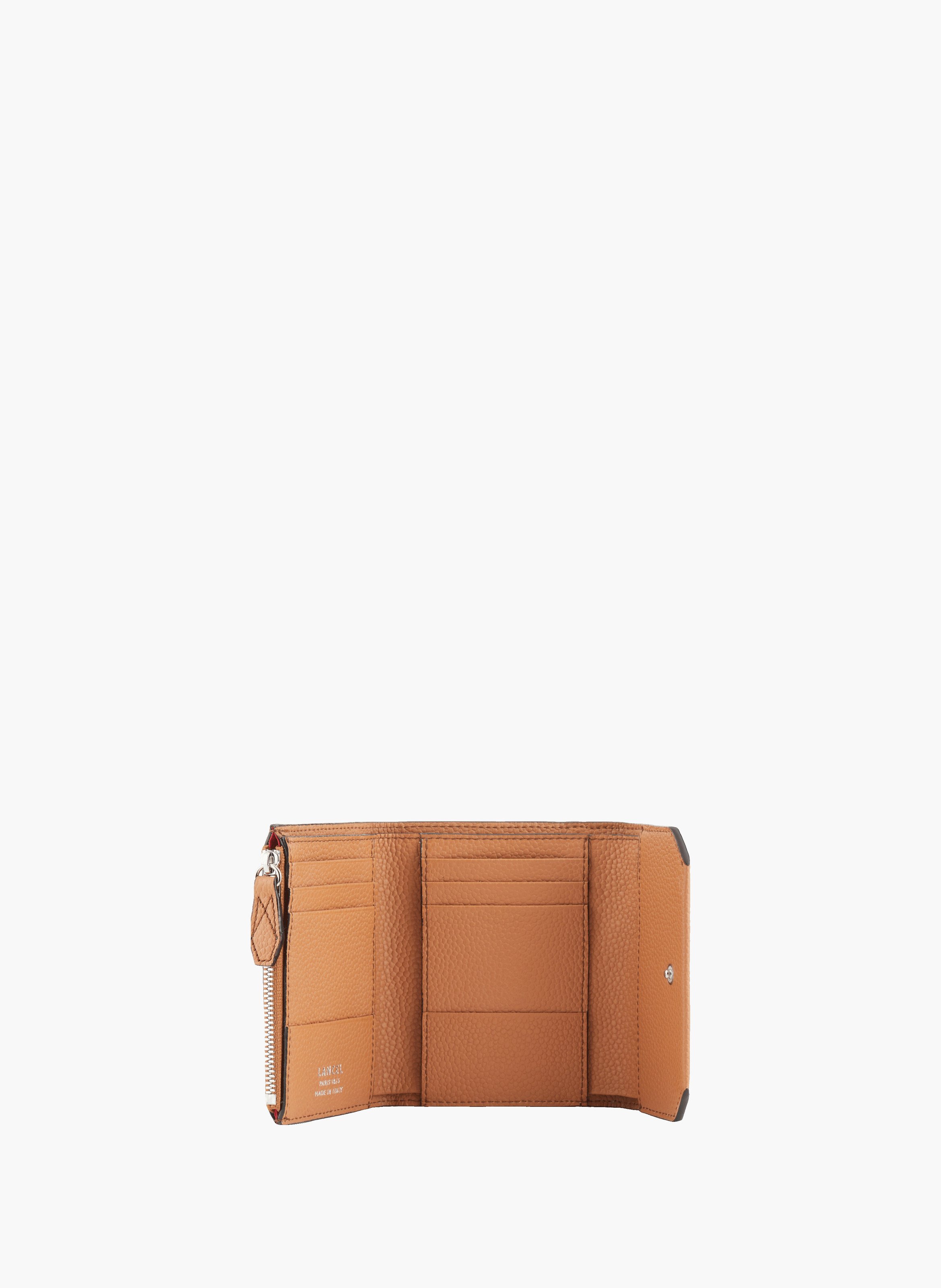 Portefeuille compact m ninon de lancel en cuir LANCEL Marron