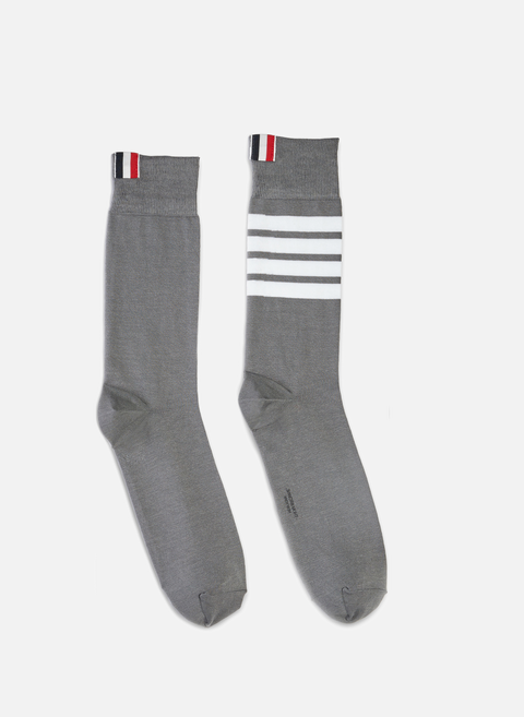 Chaussettes hautes rayées GreyTHOM BROWNE 