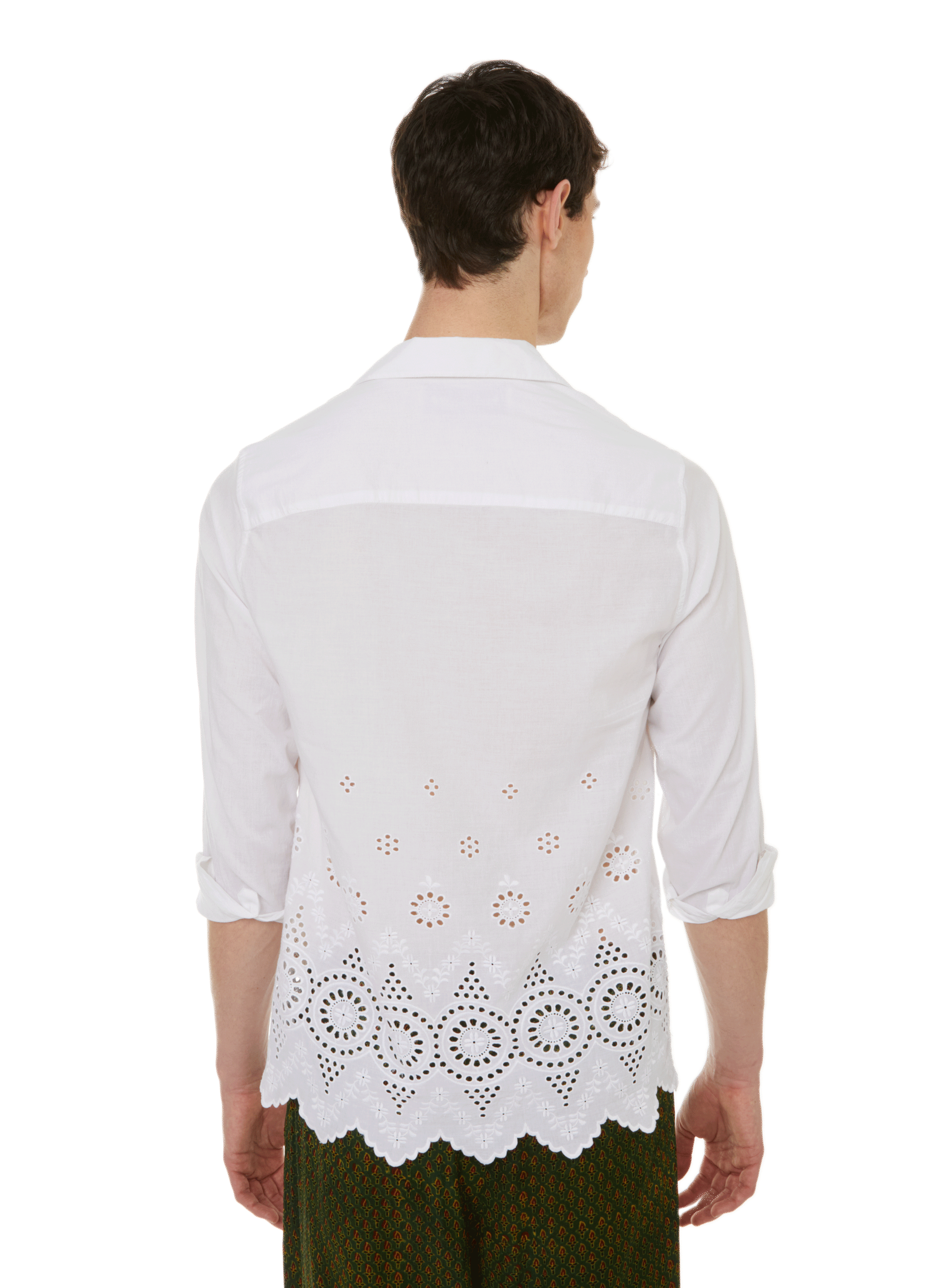 Chemise Elbey en coton BAZISZT Wit