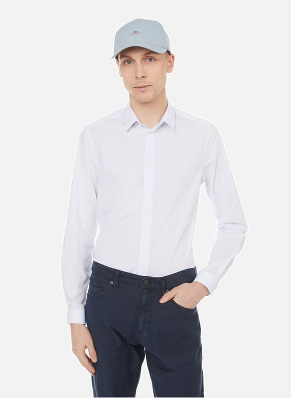 Chemise en coton Bleu by AU PRINTEMPS PARIS AU PRINTEMPS PARIS Chemise en coton Bleu