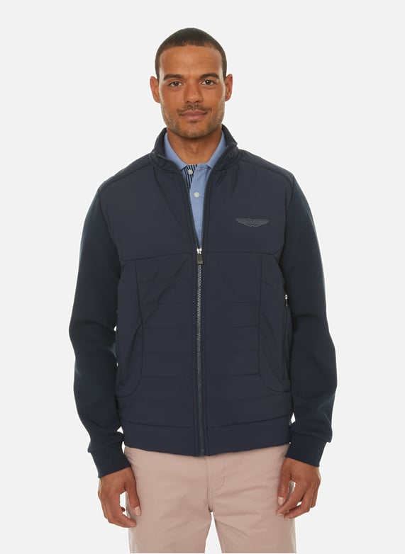 Veste bi matière homme sale