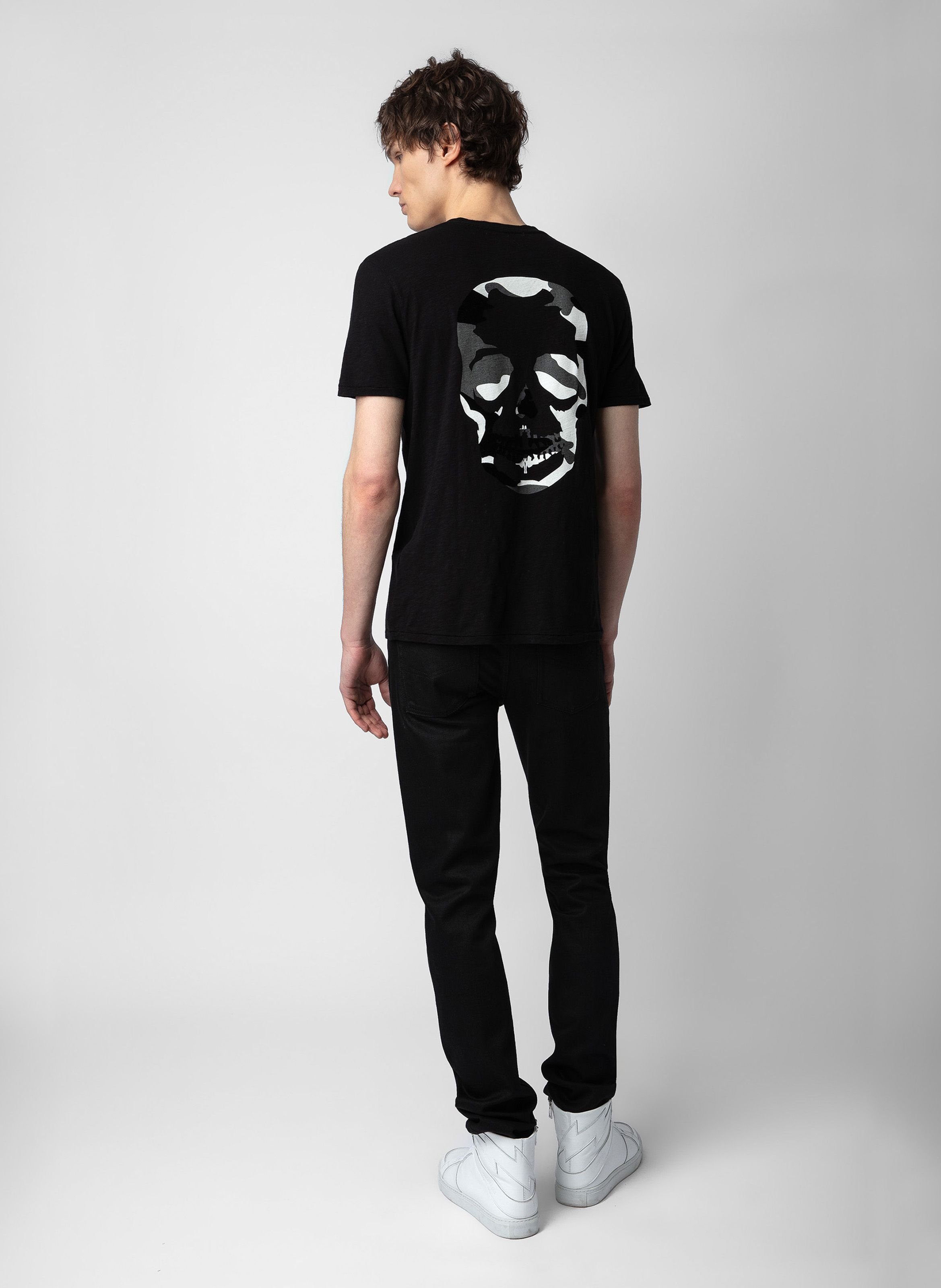 Tee-shirt droit en coton stockholm ZADIG&VOLTAIRE Noir