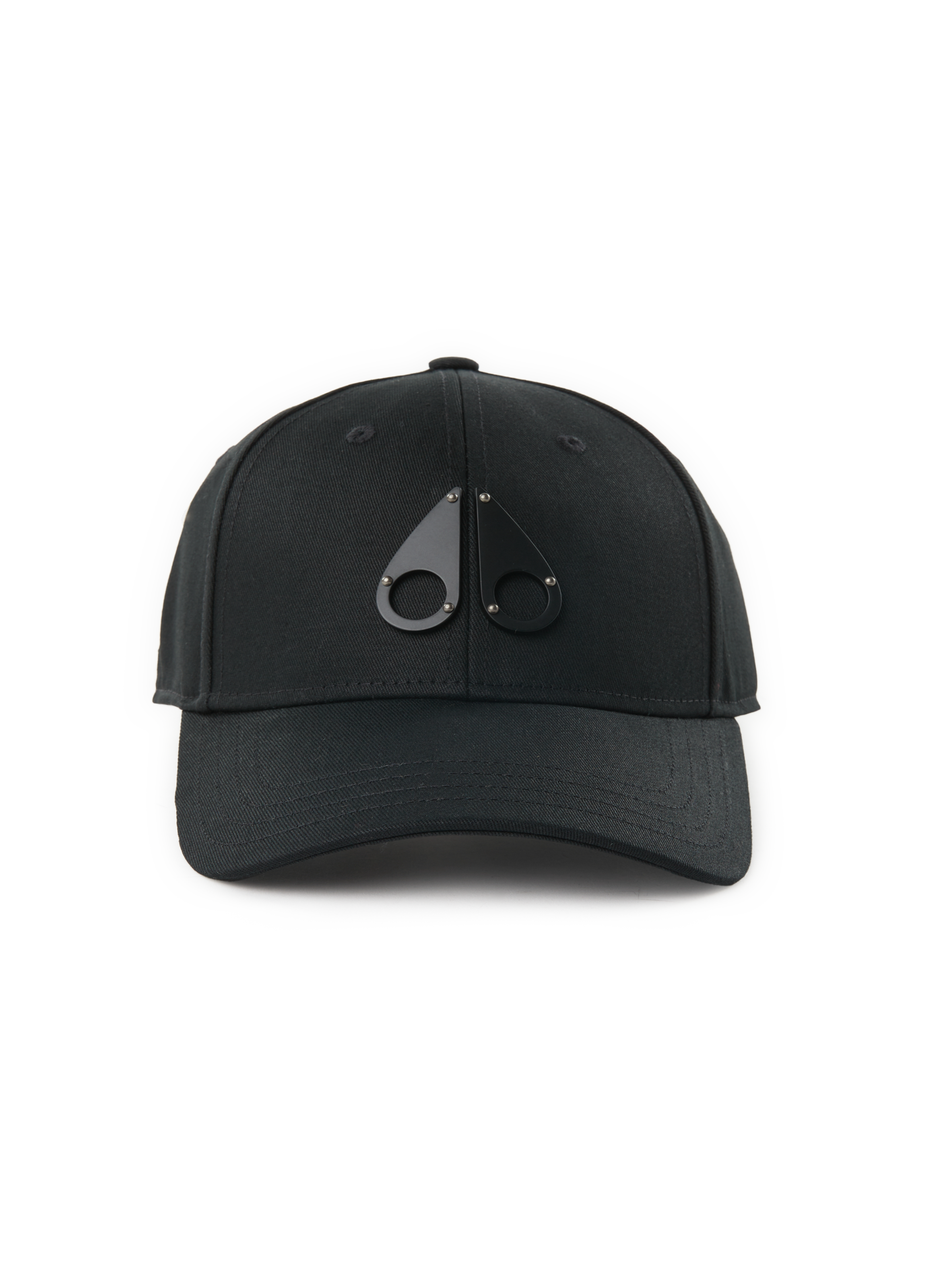 Pet met katoenen logo MOOSE KNUCKLES Zwart