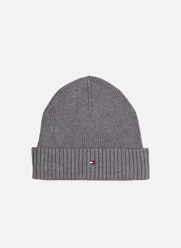 Bonnet en coton Gris by TOMMY HILFIGER TOMMY HILFIGER Bonnet en coton Gris
