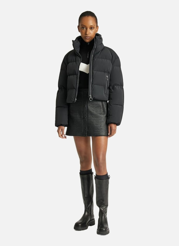 Blouson navy col montant coupe oversize Noir by FUSALP FUSALP Blouson navy col montant coupe oversize Noir