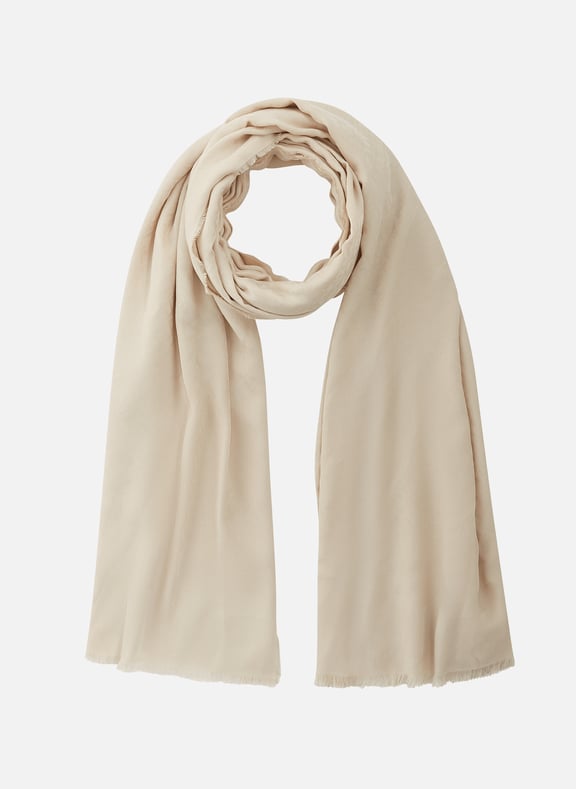 Foulard uni Beige by TOMMY HILFIGER TOMMY HILFIGER Foulard uni Beige