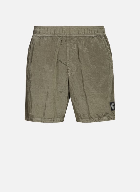 Fitted Bermuda Shorts Green by STONE ISLAND STONE ISLAND Fitted Bermuda Shorts Green