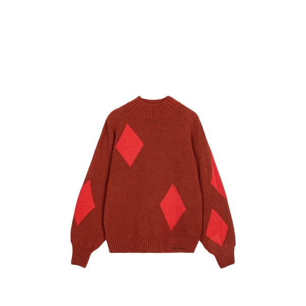 Bobo Choses Pull Ample Col Montant Imprimé In Brown