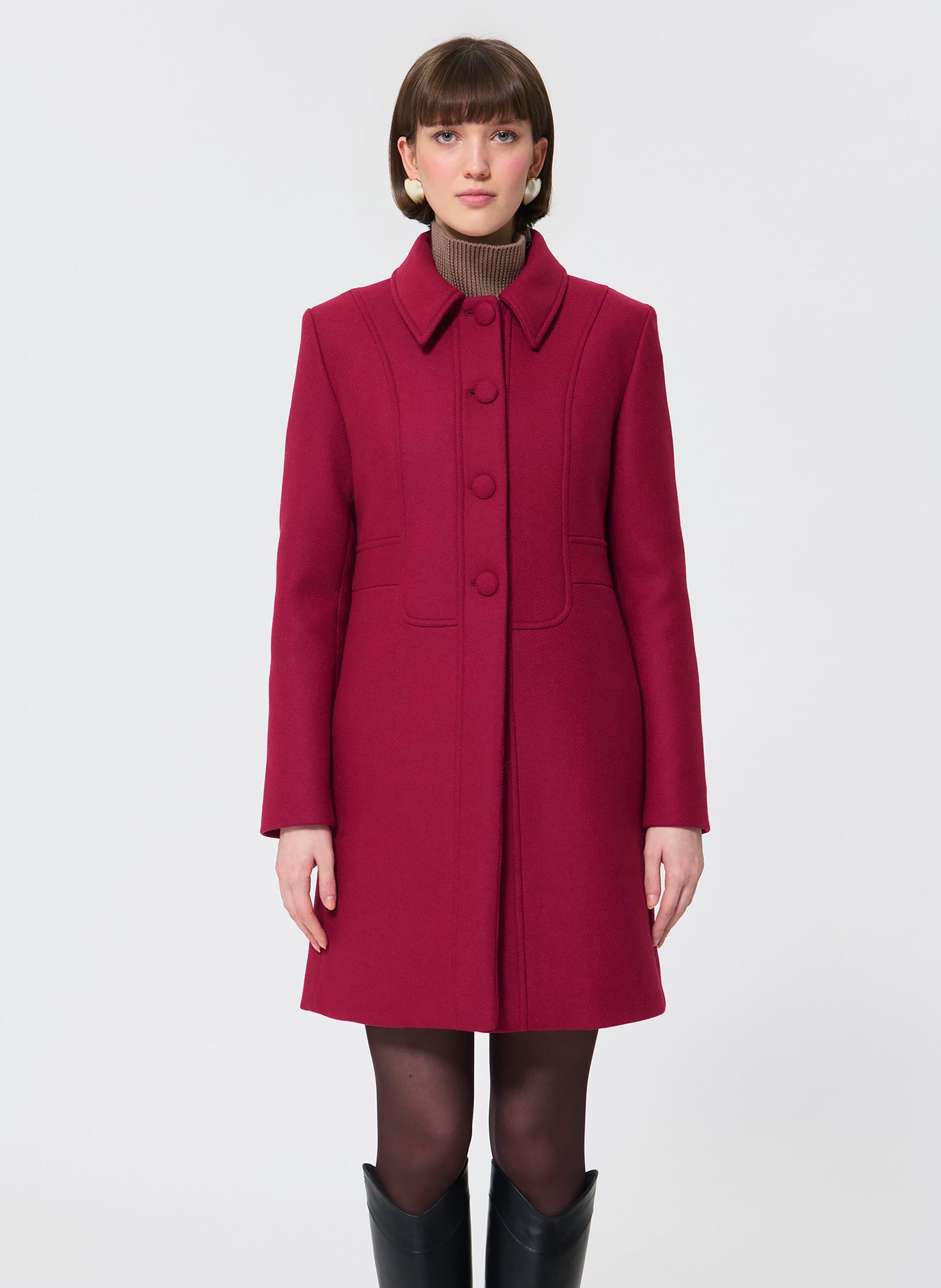 Manteau madeline TARA JARMON Rose