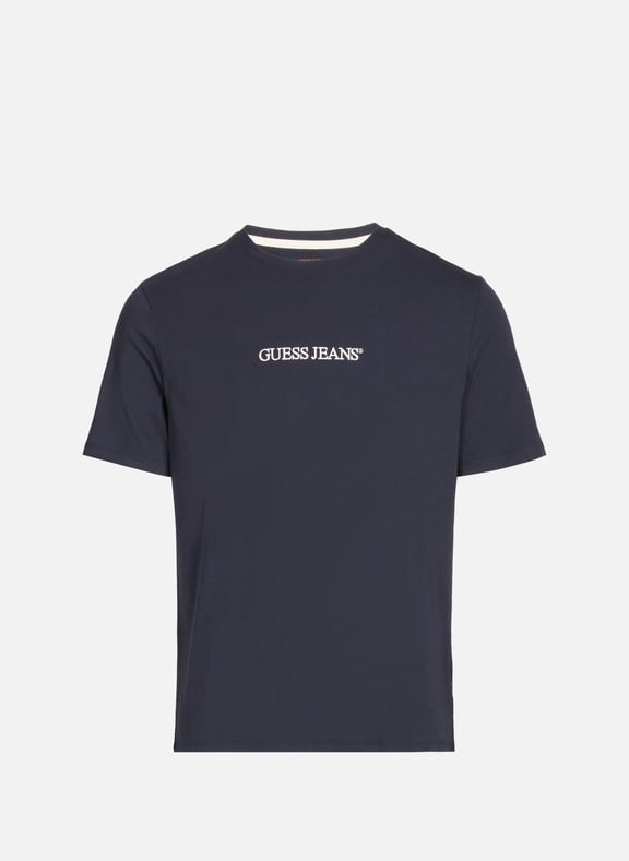 Classic Cotton T-Shirt Blue by GUESS GUESS Classic Cotton T-Shirt Blue