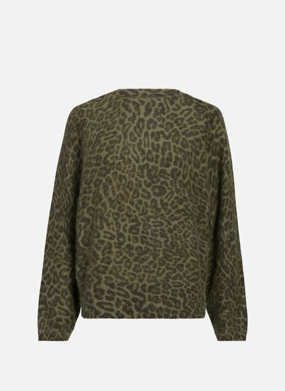 Pull imprimé léopard manches chauve-souris BELLEROSE Pull imprimé léopard manches chauve-souris BELLEROSE