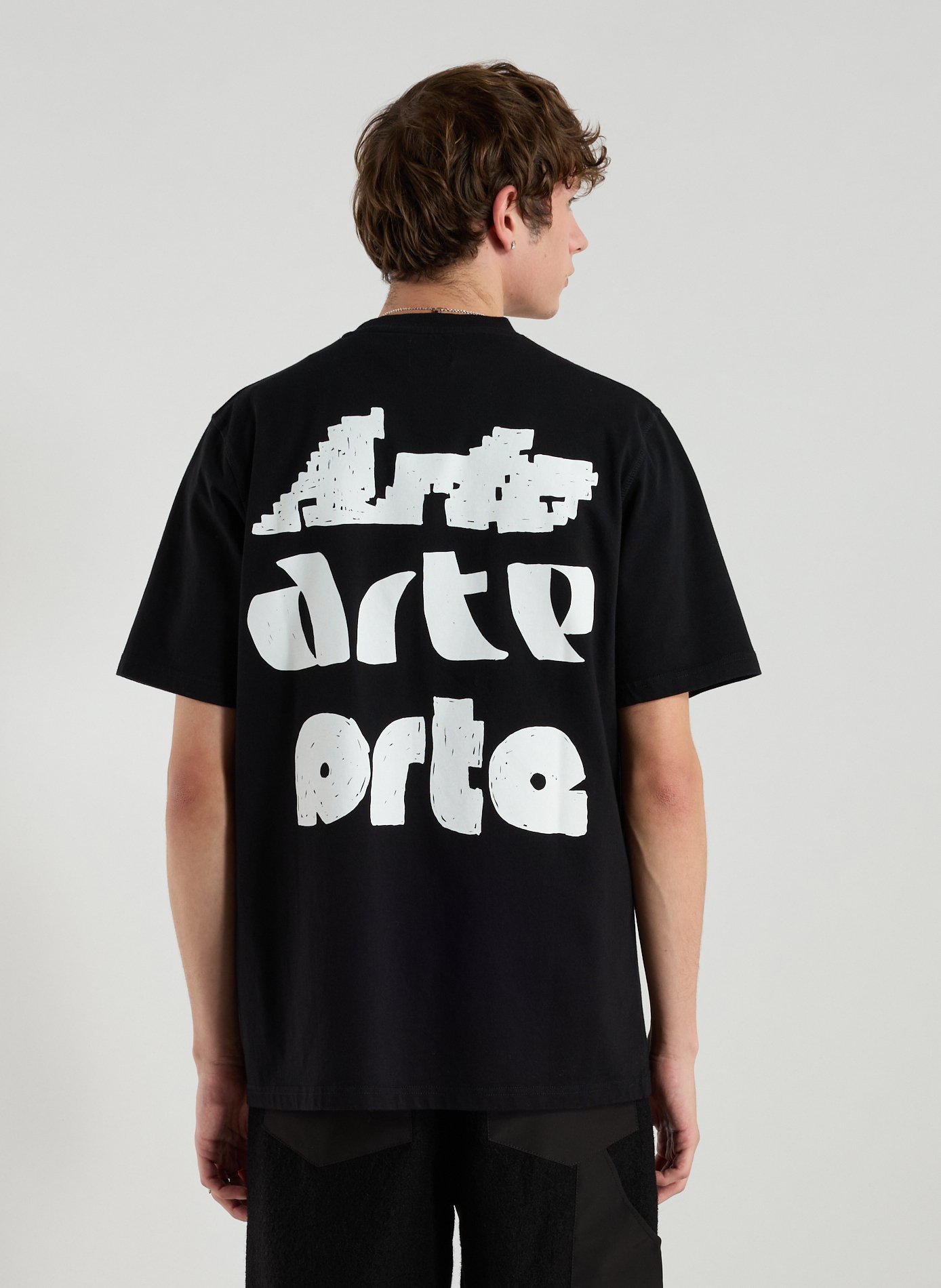 T-shirt col rond en coton ARTE ANTWERP Noir