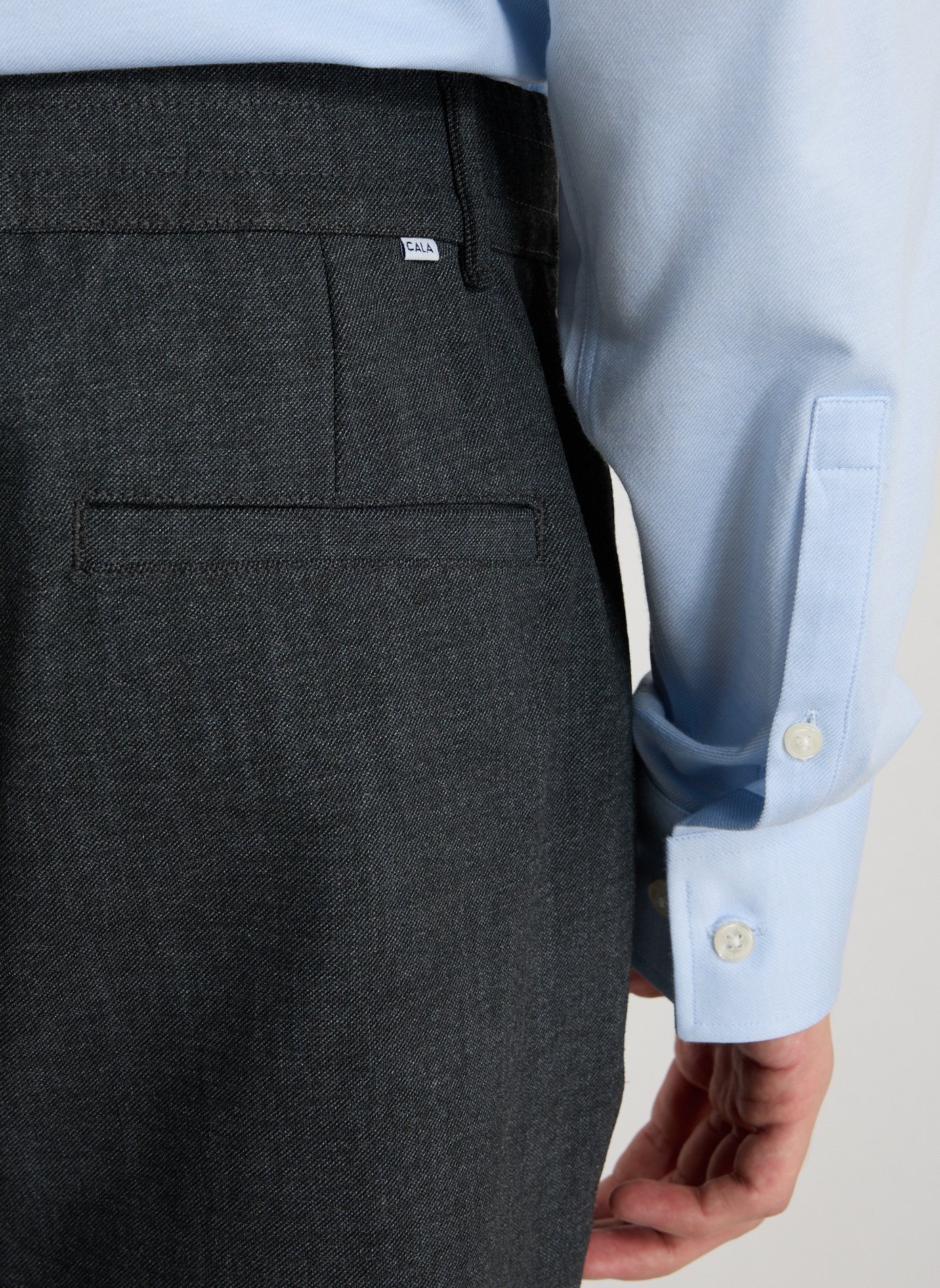 Bedford slim-fit cotton trousers 1789 CALA Grey