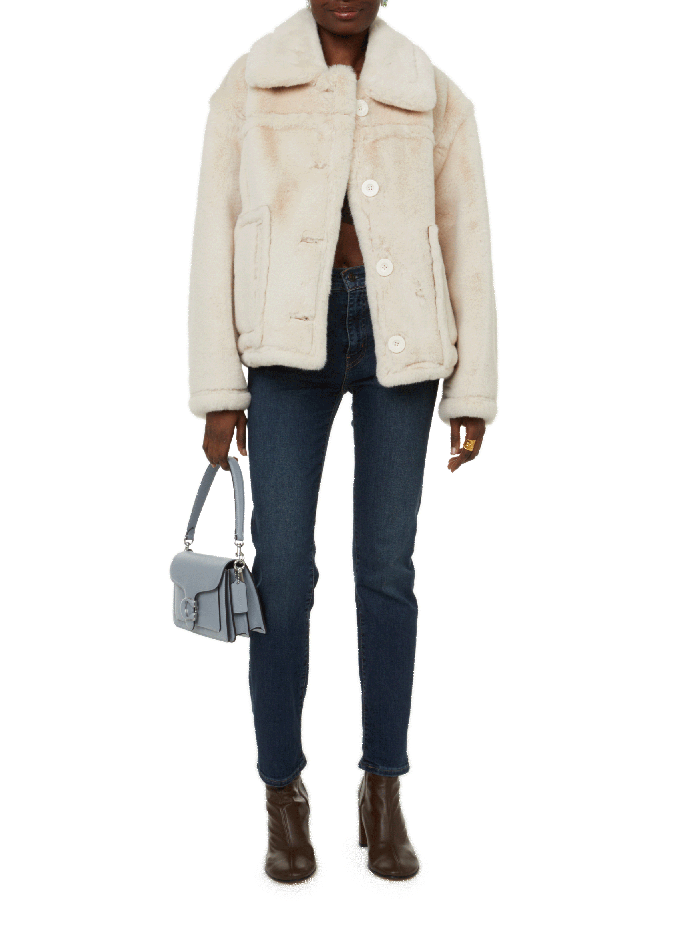 Jean slim taille haute  LEVI&#039;S Bleu