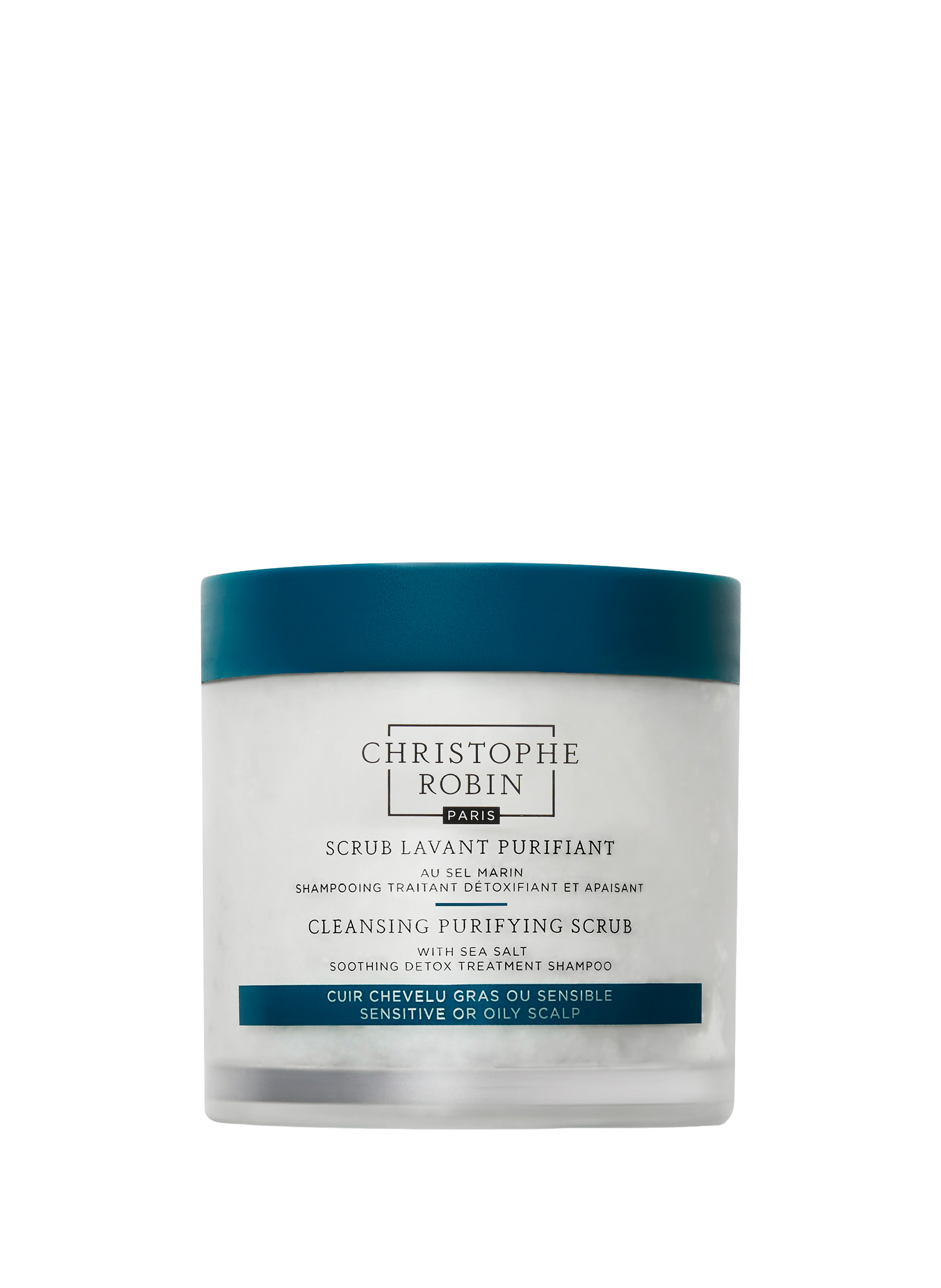 CHRISTOPHE ROBIN Shampoing Scrub lavant purifiant au sel marin No color