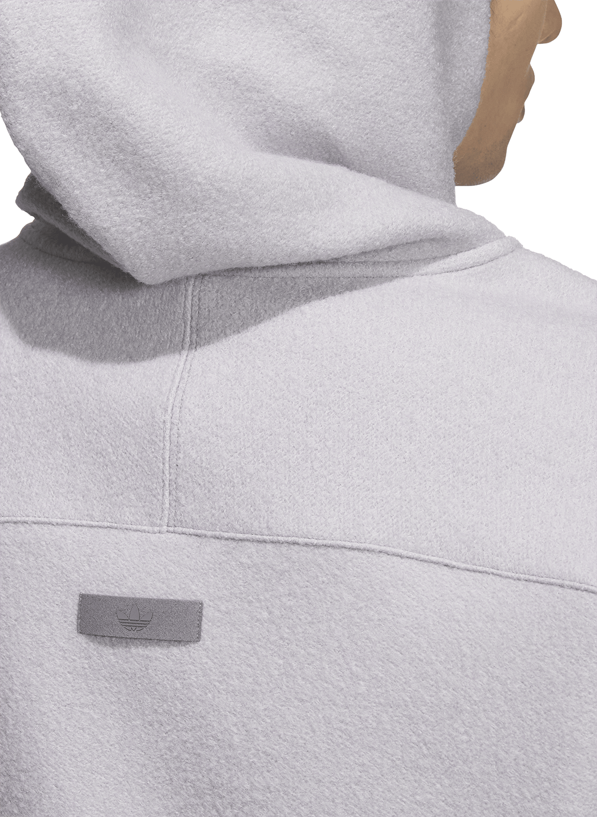 Oversized hoodie with logo embroidery ADIDAS Grey