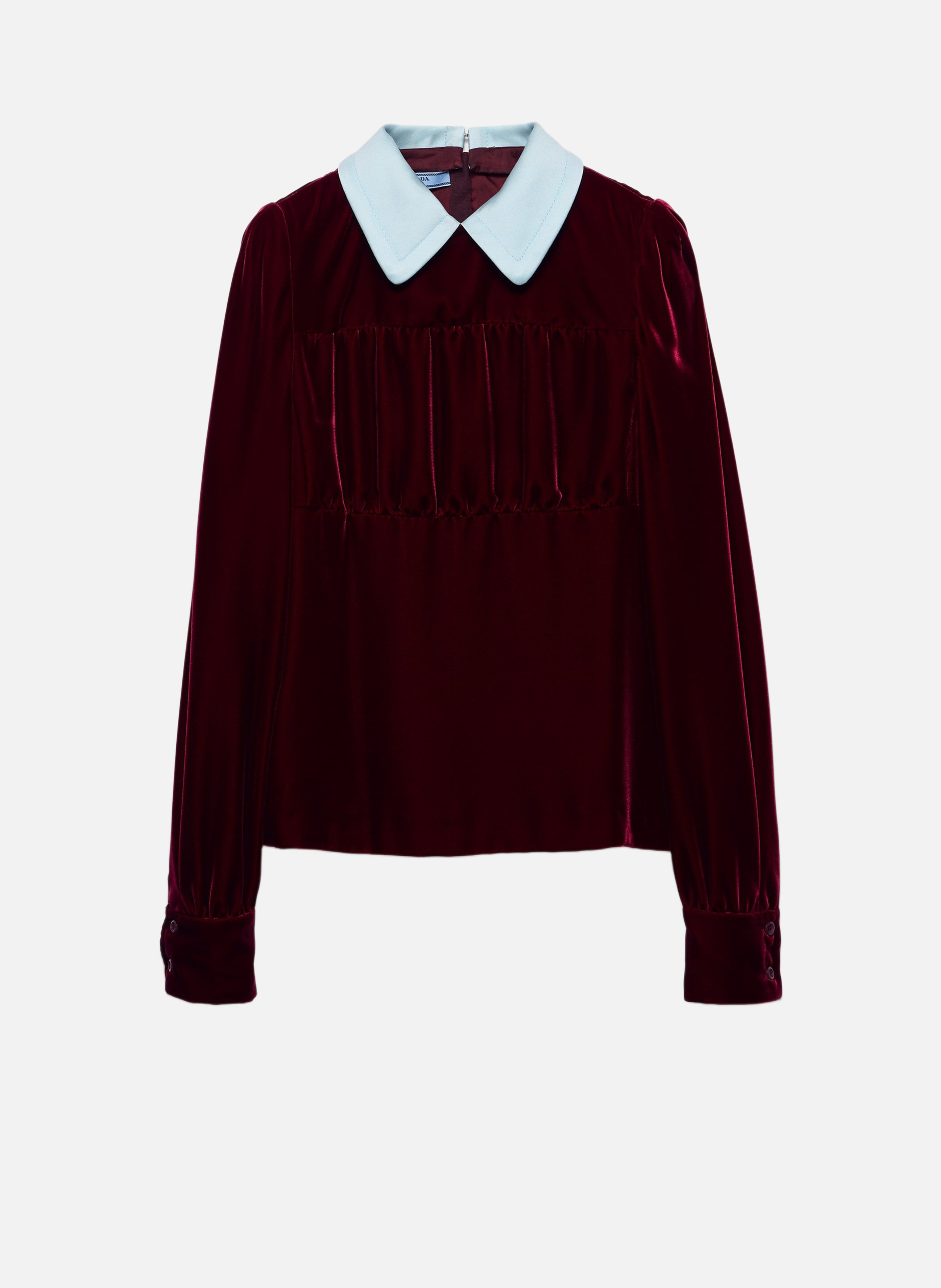 Haut en velours PRADA Rouge