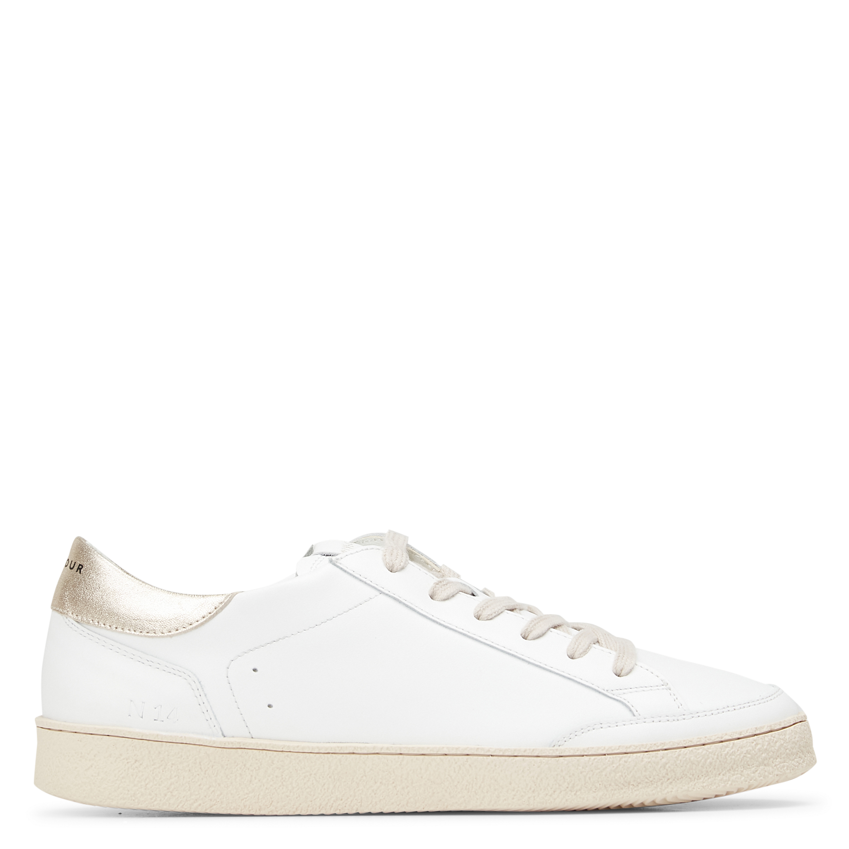 Baskets basses en cuir n°14 RIVECOUR Blanc