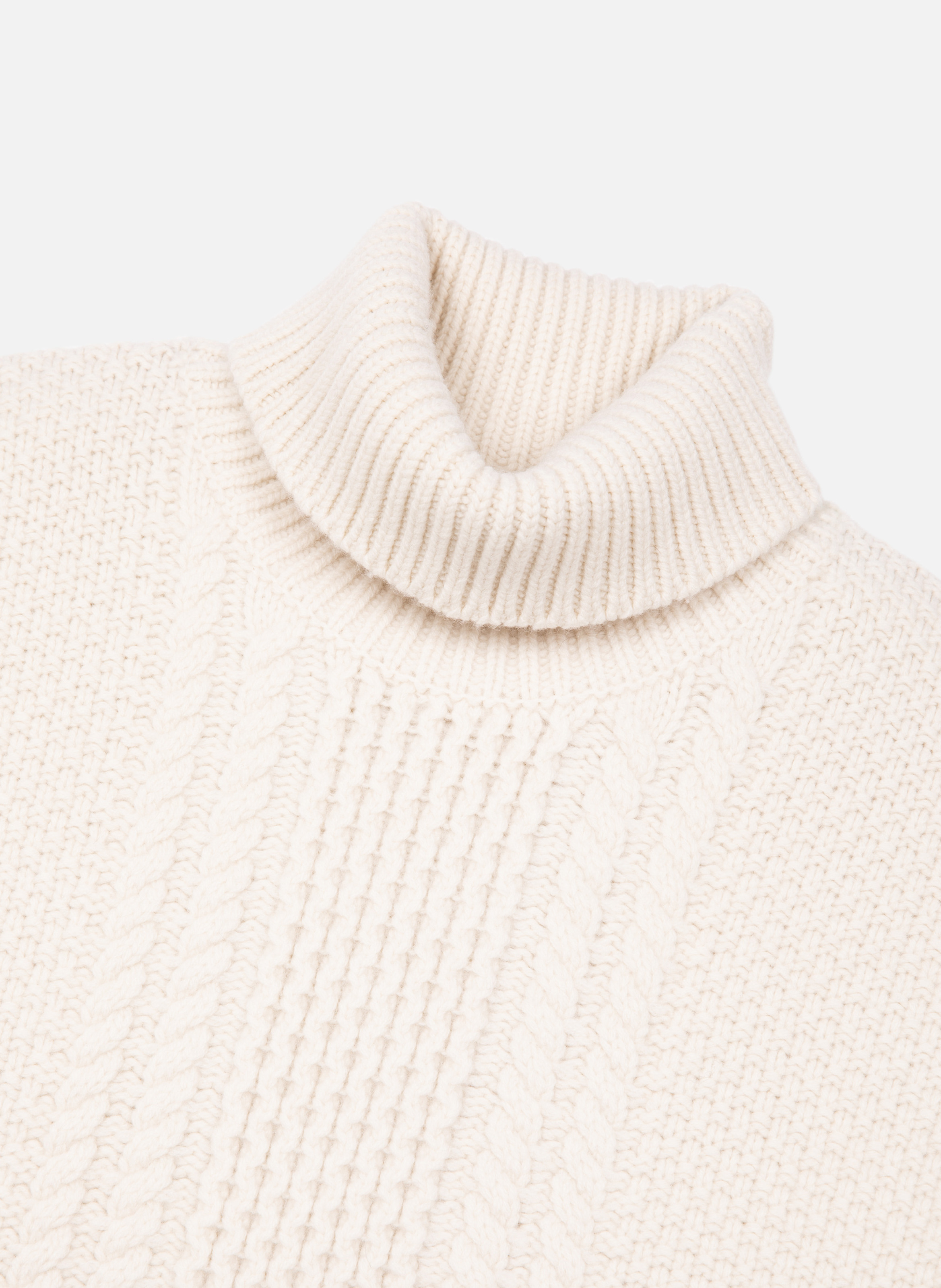 Pull torsadé en laine THE KOOPLES Beige