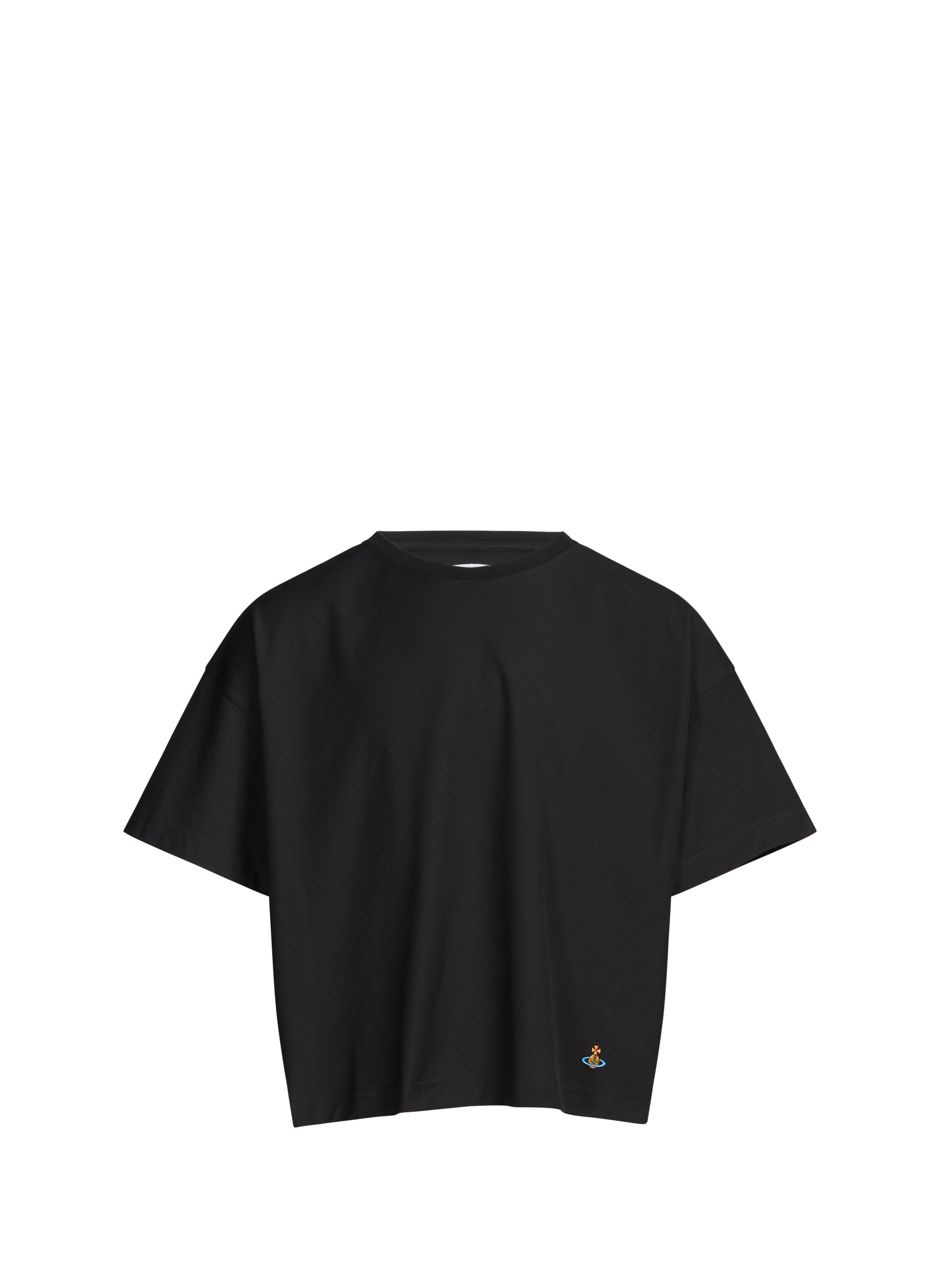 Large round neck cotton T-shirt VIVIENNE WESTWOOD Black