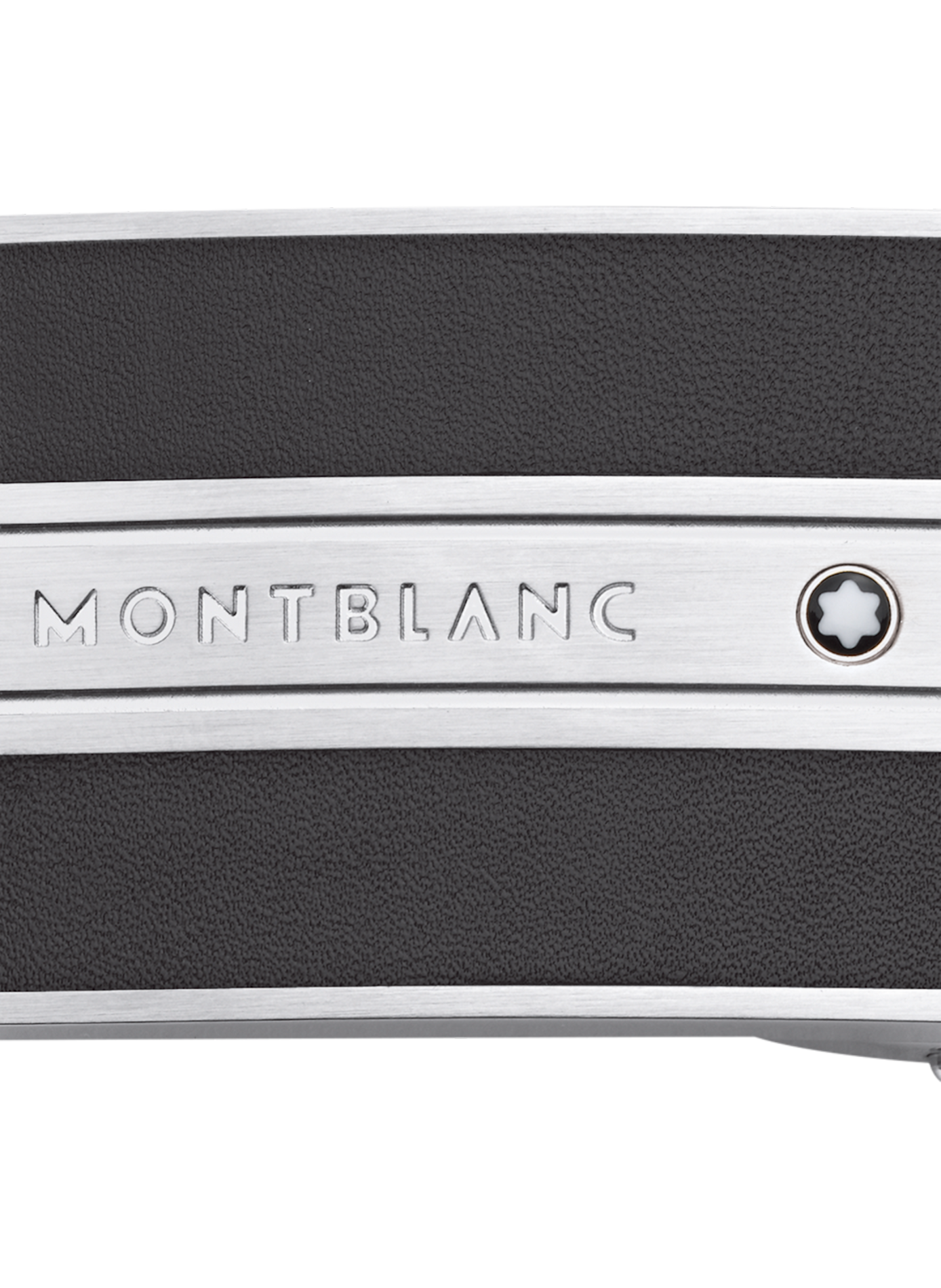 Leather buckle belt MONTBLANC Black