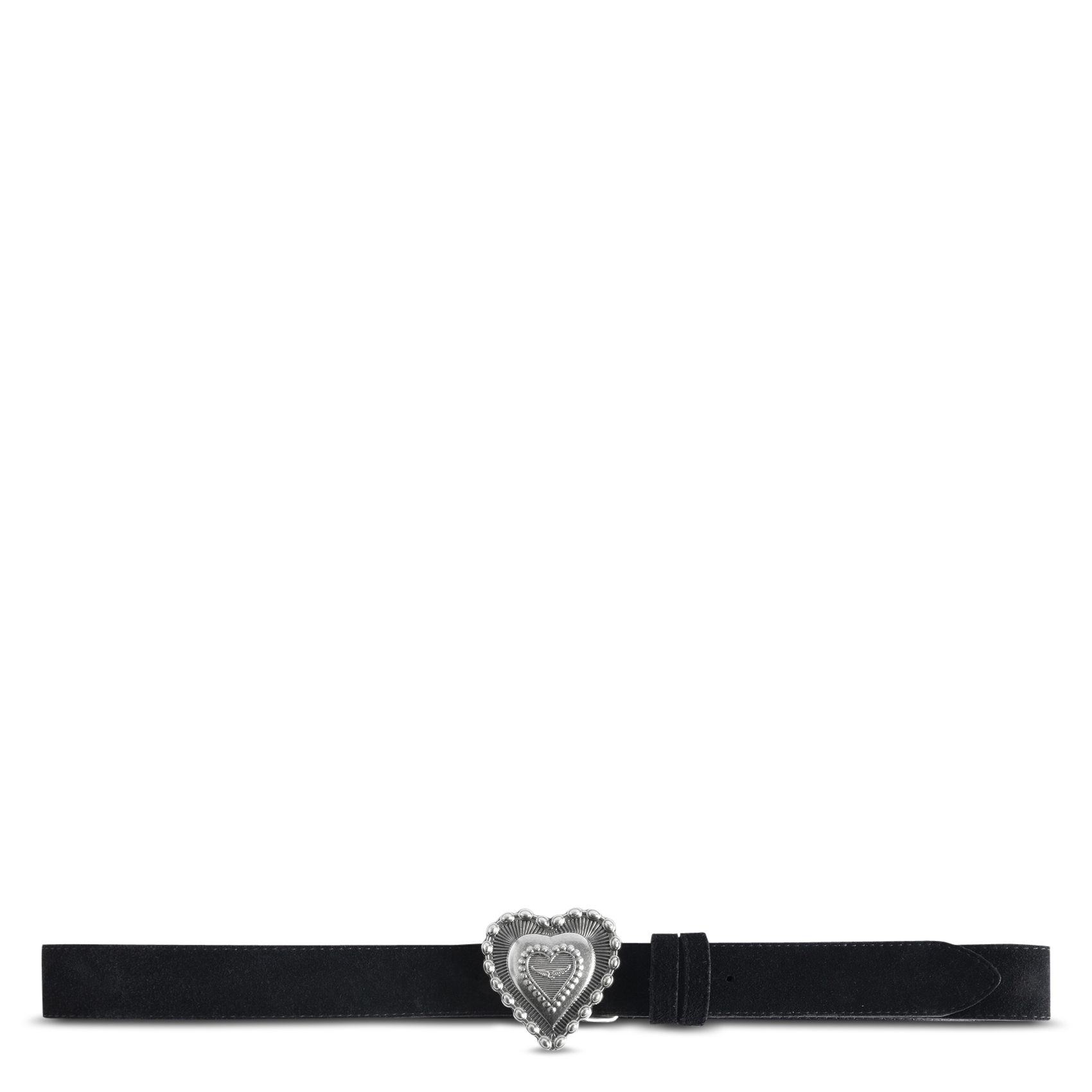 Ceinture en cuir velours santa fe ZADIG&VOLTAIRE Noir