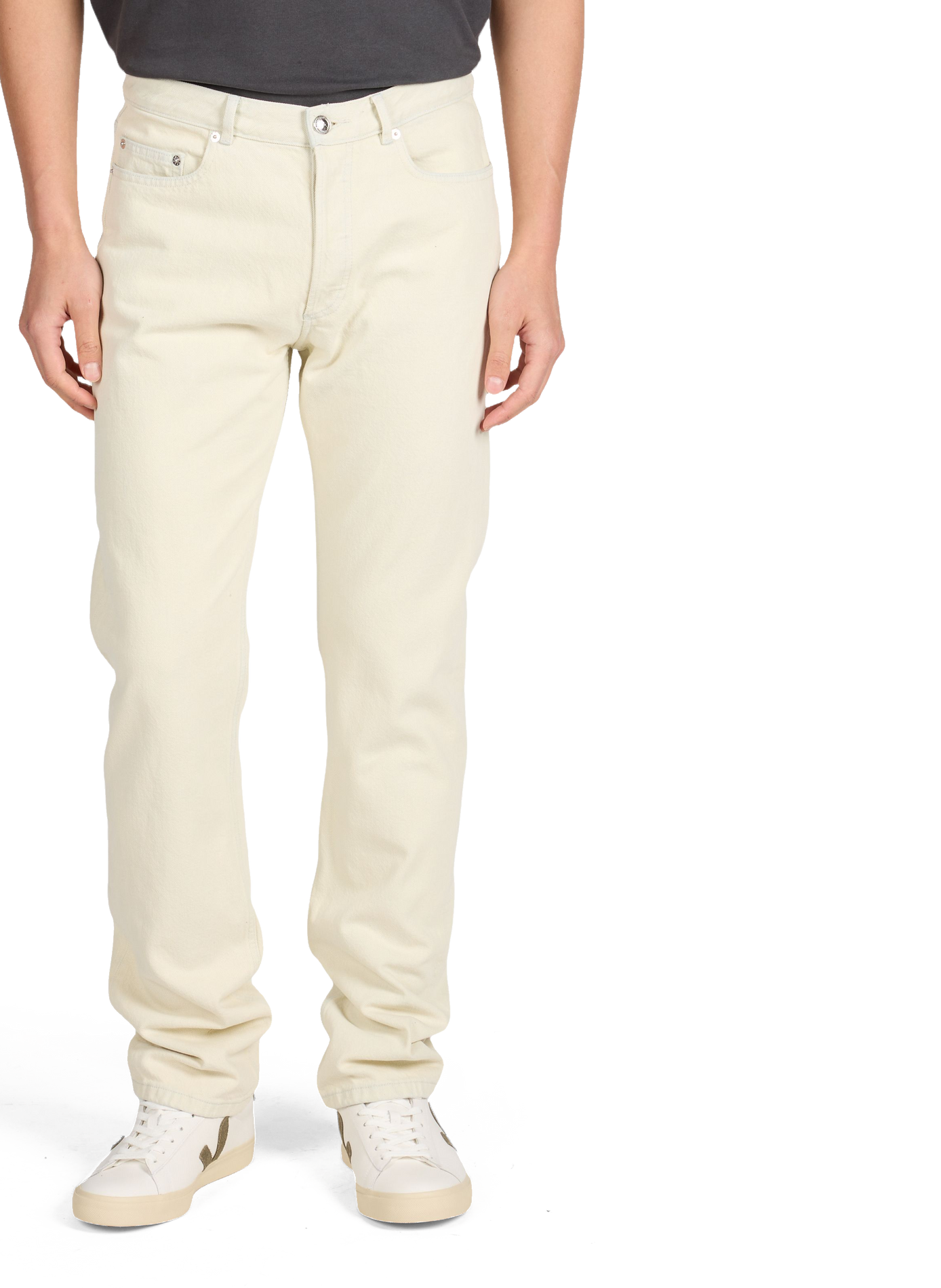 Wide-leg cotton jeans A.P.C. Beige