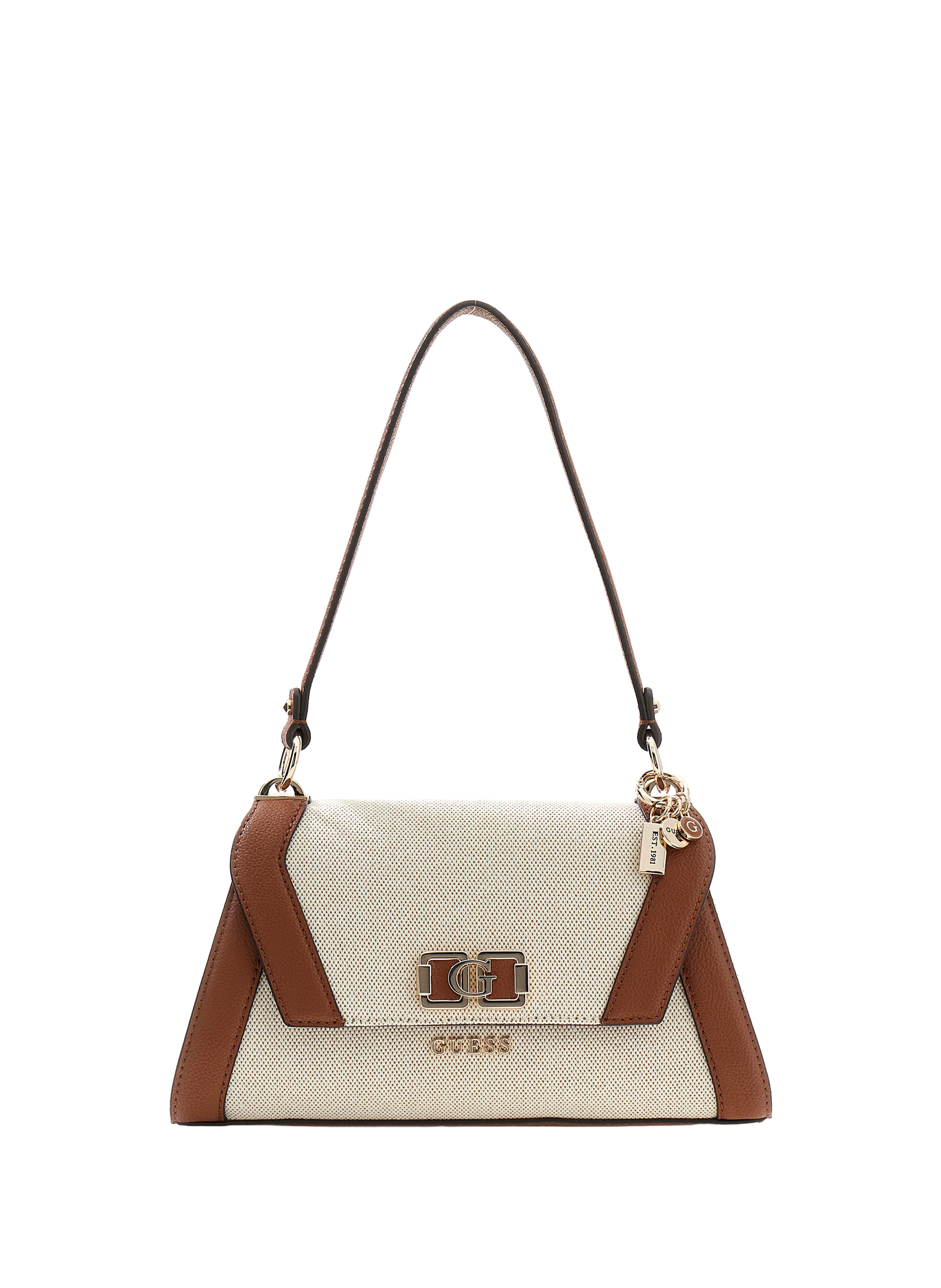 Sac à bandoulière bicolore en coton mélangé GUESS Multicolore