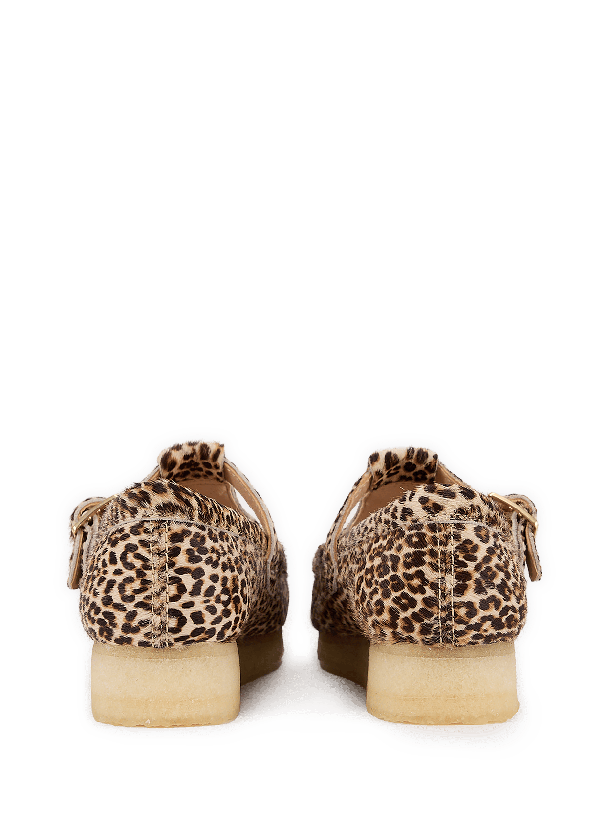 Mocassins léopard Wallabee en cuir CLARKS Multicolore