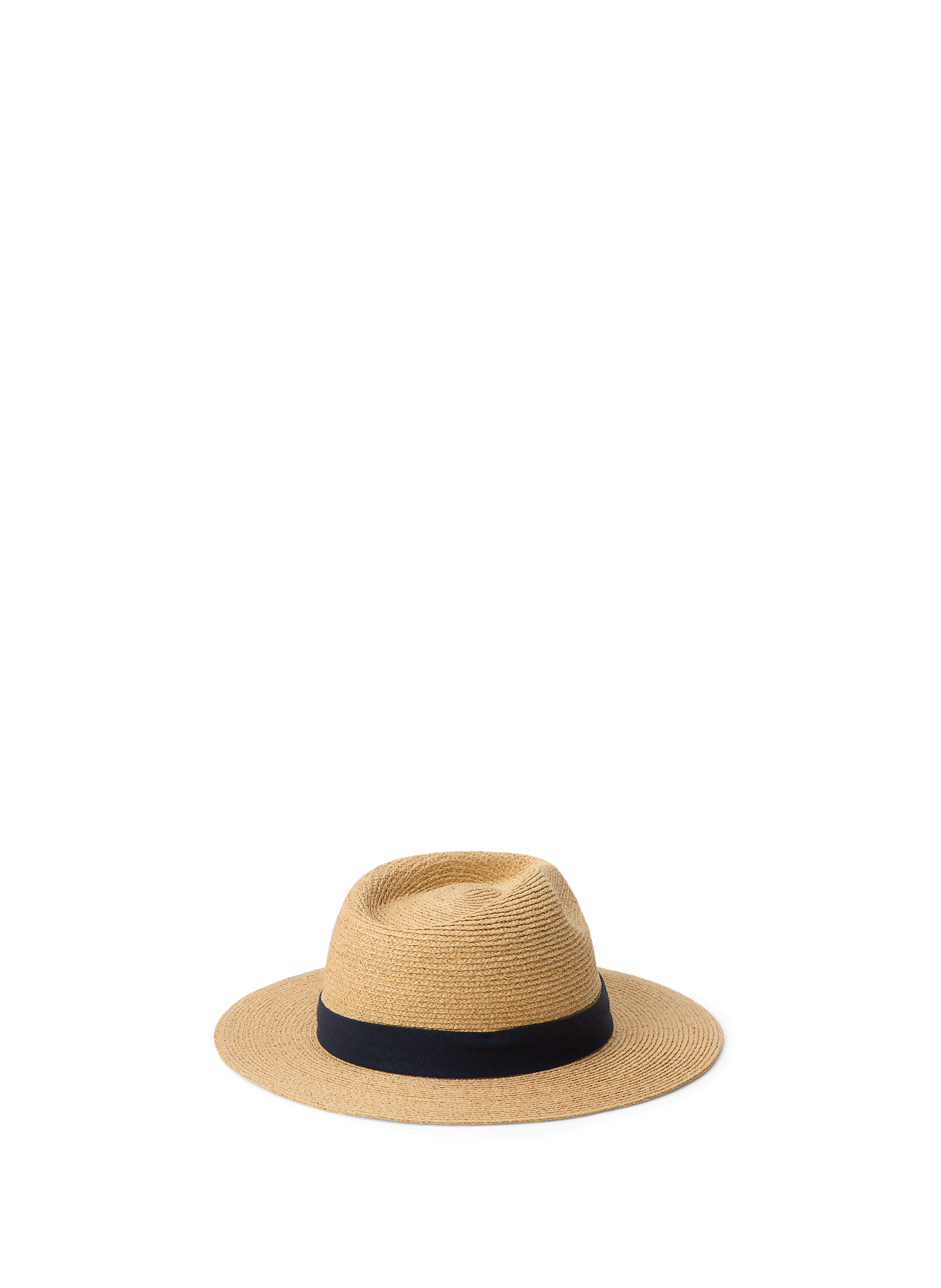 Chapeau rond en raphia POLO RALPH LAUREN Bleu
