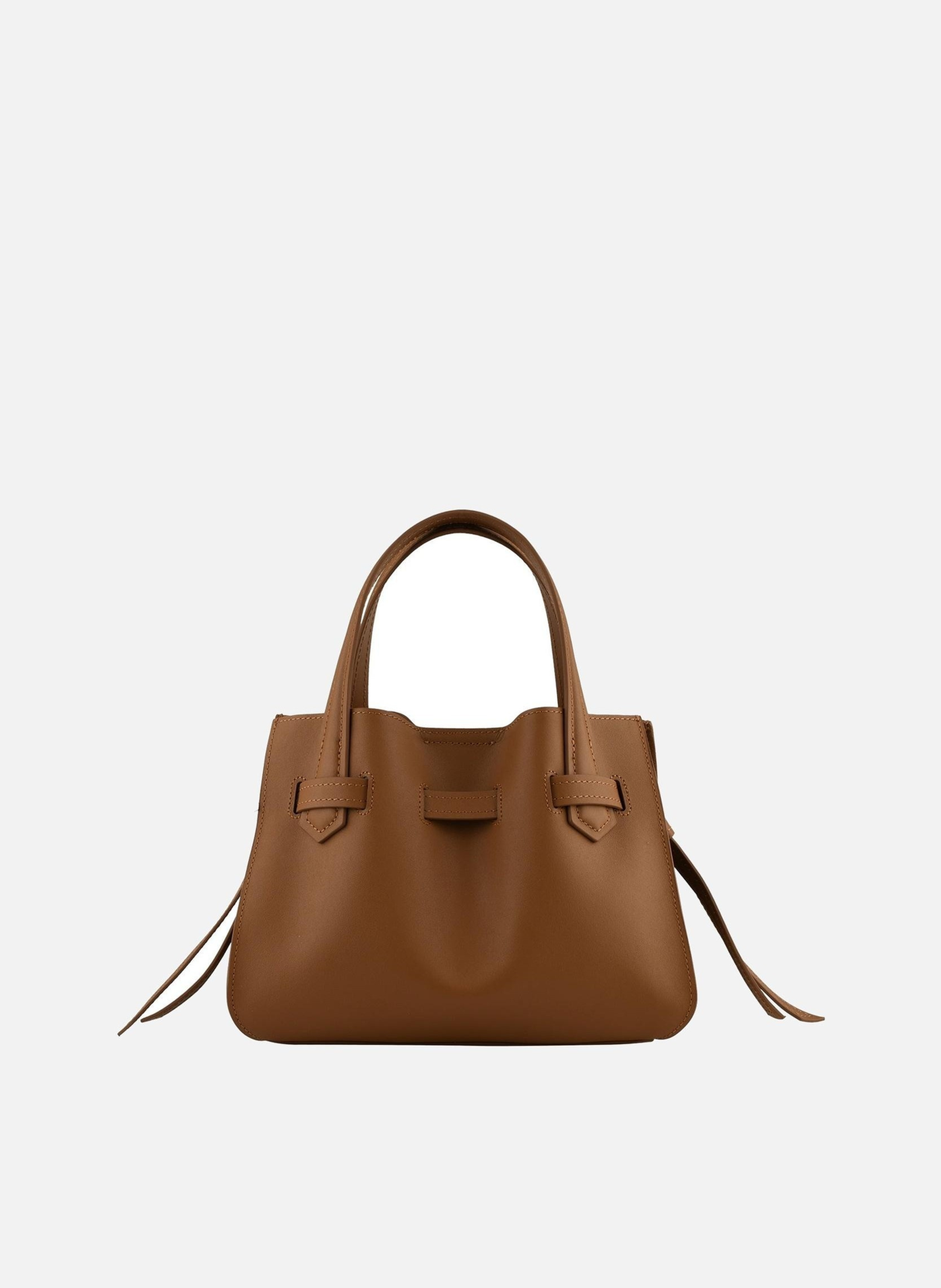 Blossom neo daim | sac à main POURCHET Marron