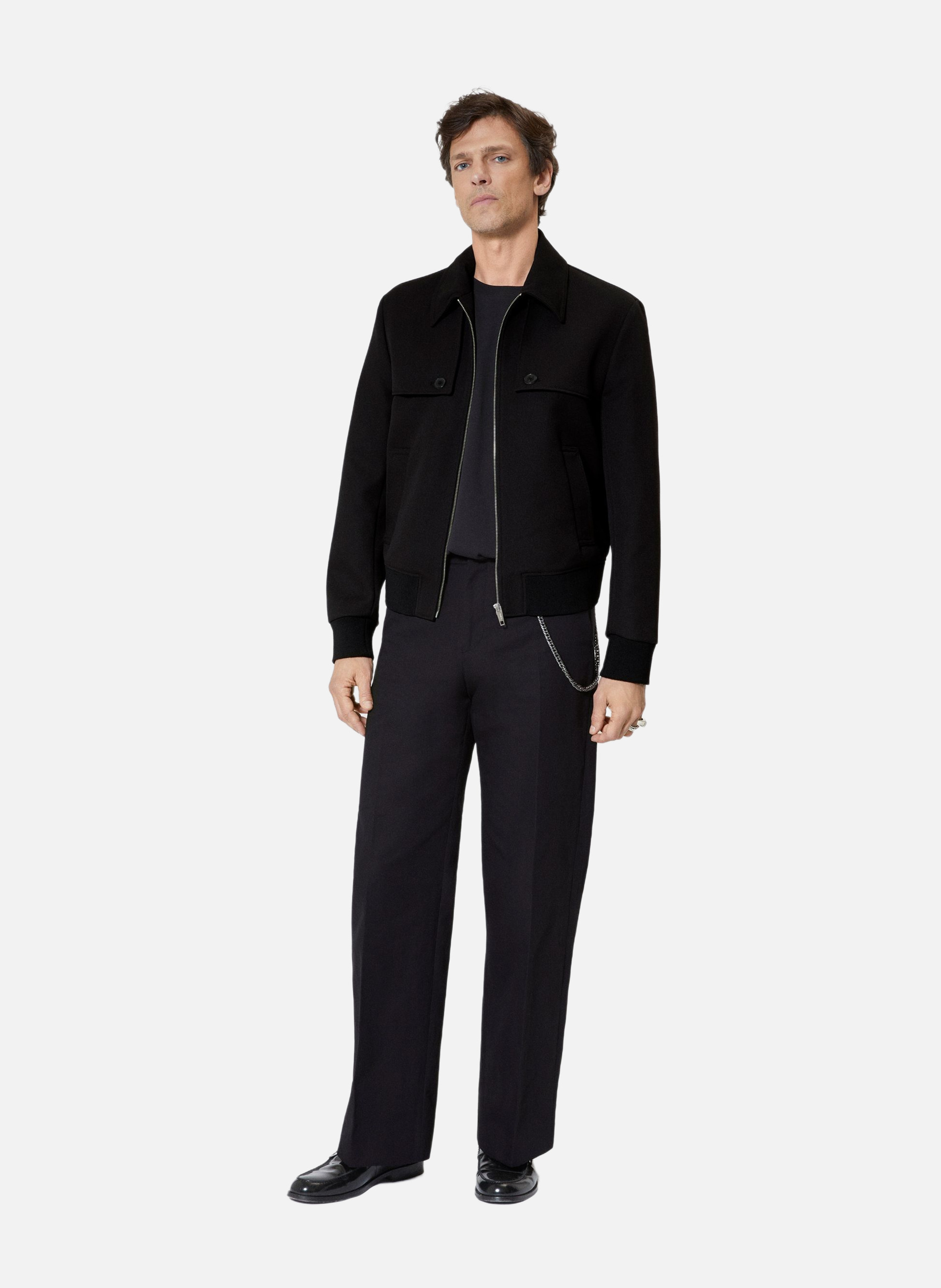 Blouson avec bavolets THE KOOPLES Noir