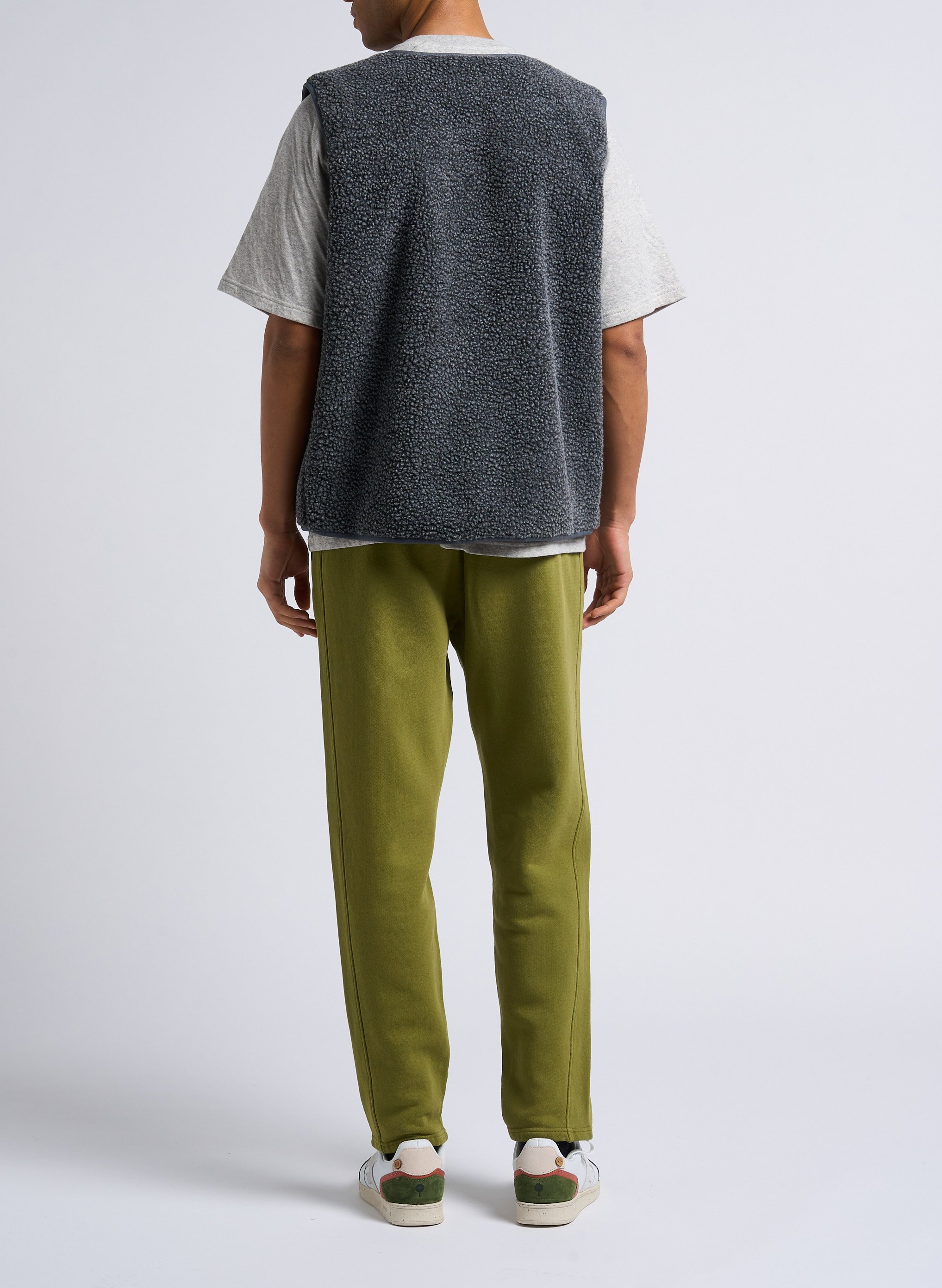 Veste col rond en sherpa hoktown AMERICAN VINTAGE Gris