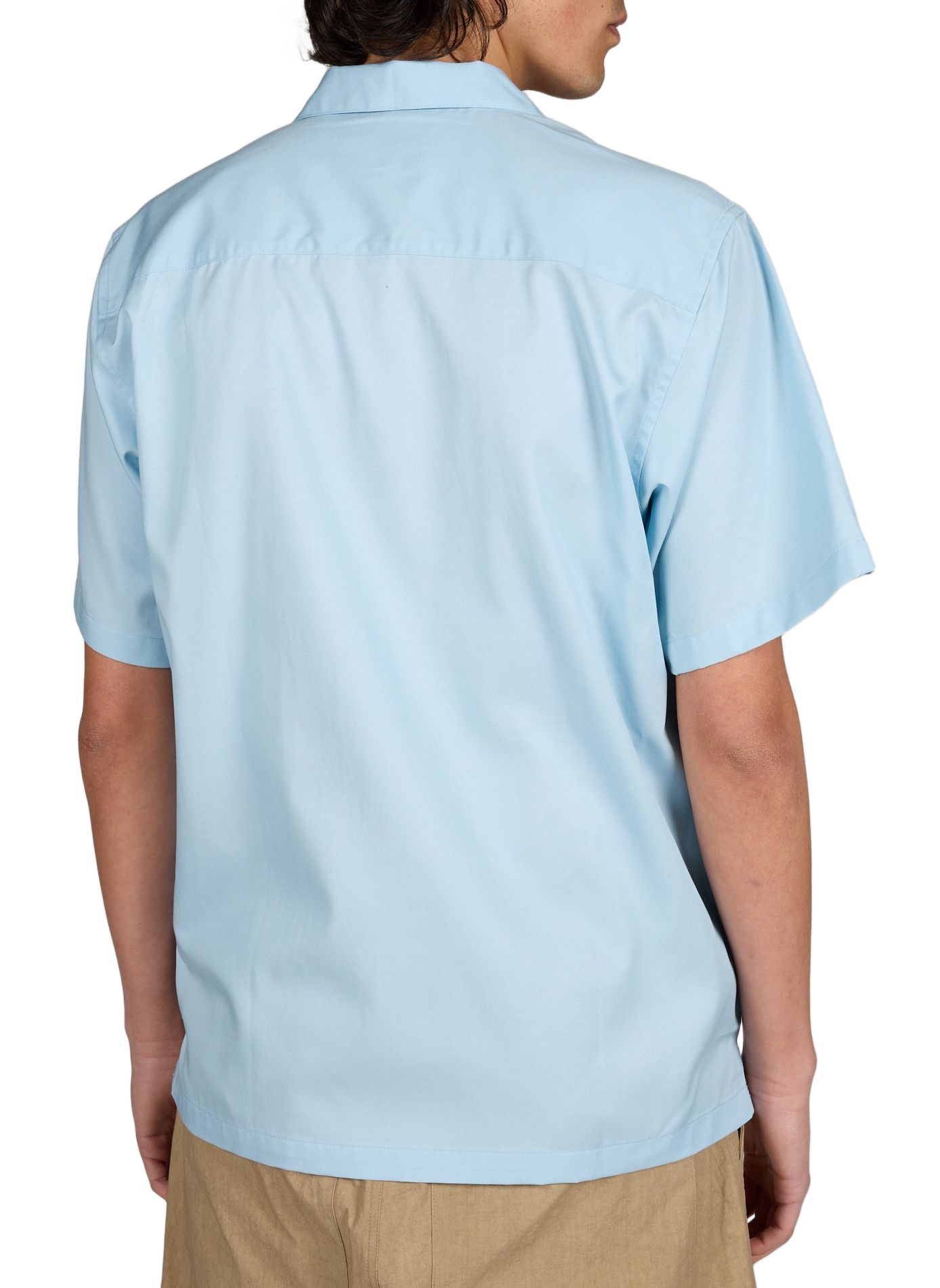 Short-sleeved shirt with logo embroidery CARHARTT WIP Blue